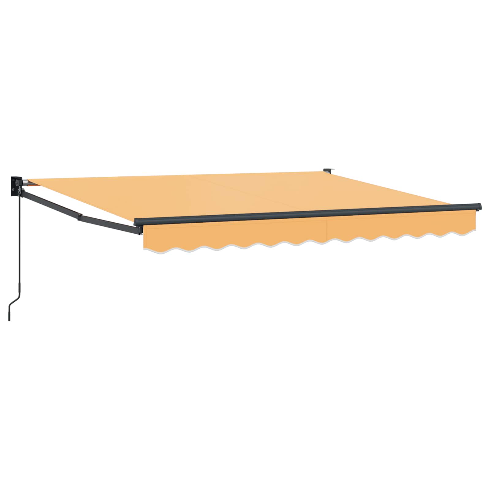 Povlačivi tende Pijesak 4,5 × 3 m 100% Poliester i Aluminij