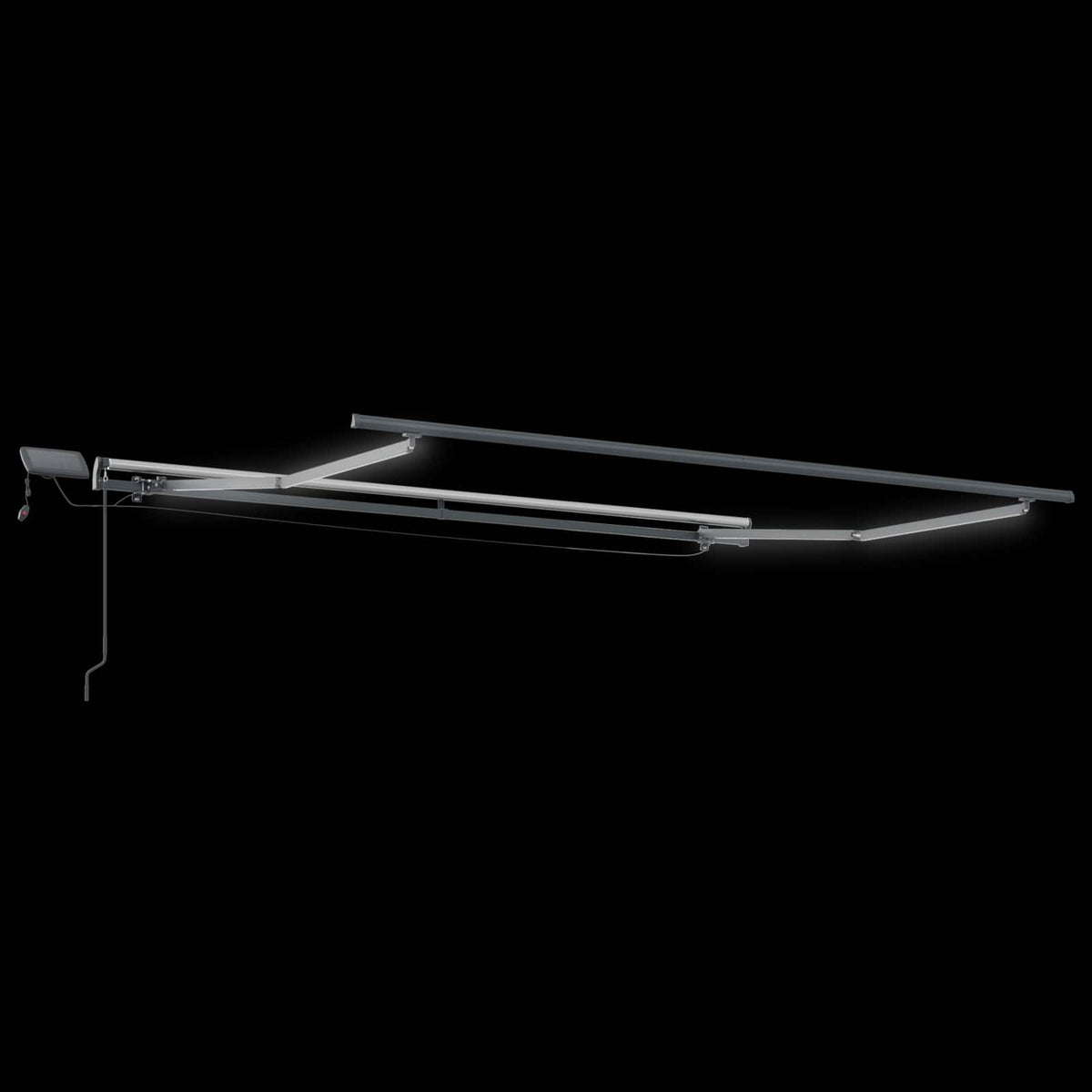 Povlačivi tende Pijesak 450 × 350 cm Tkanina i Aluminij