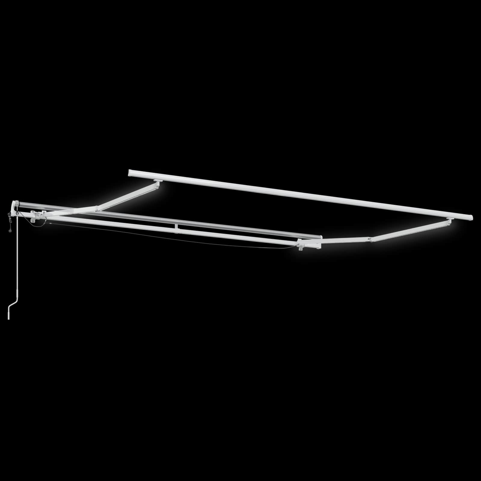 Tkanina za tende Svijetlo siva i bijela. 500 × 300 cm Poliester