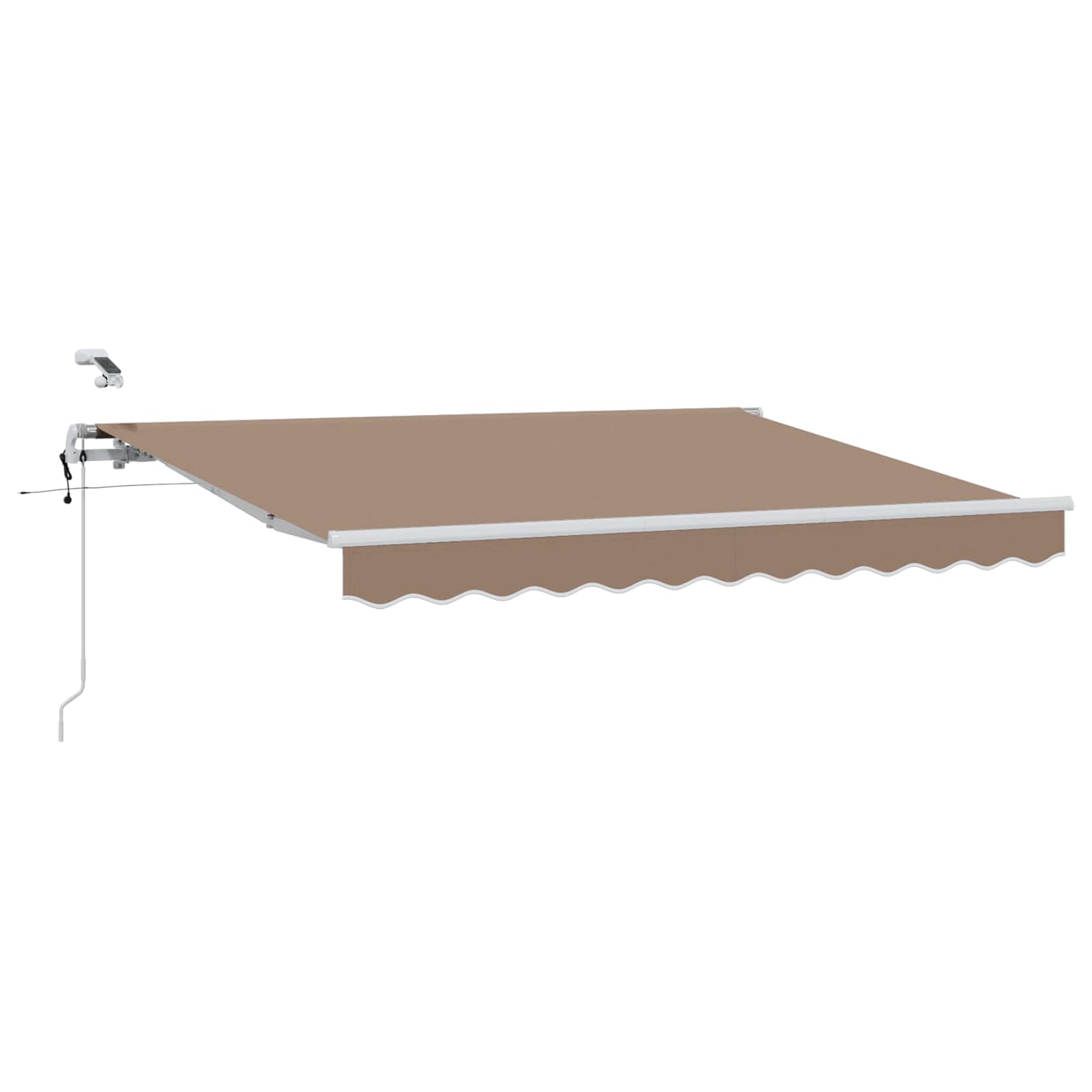 Povlačivi tende Sivosmeđa 500 × 300 cm Poliester