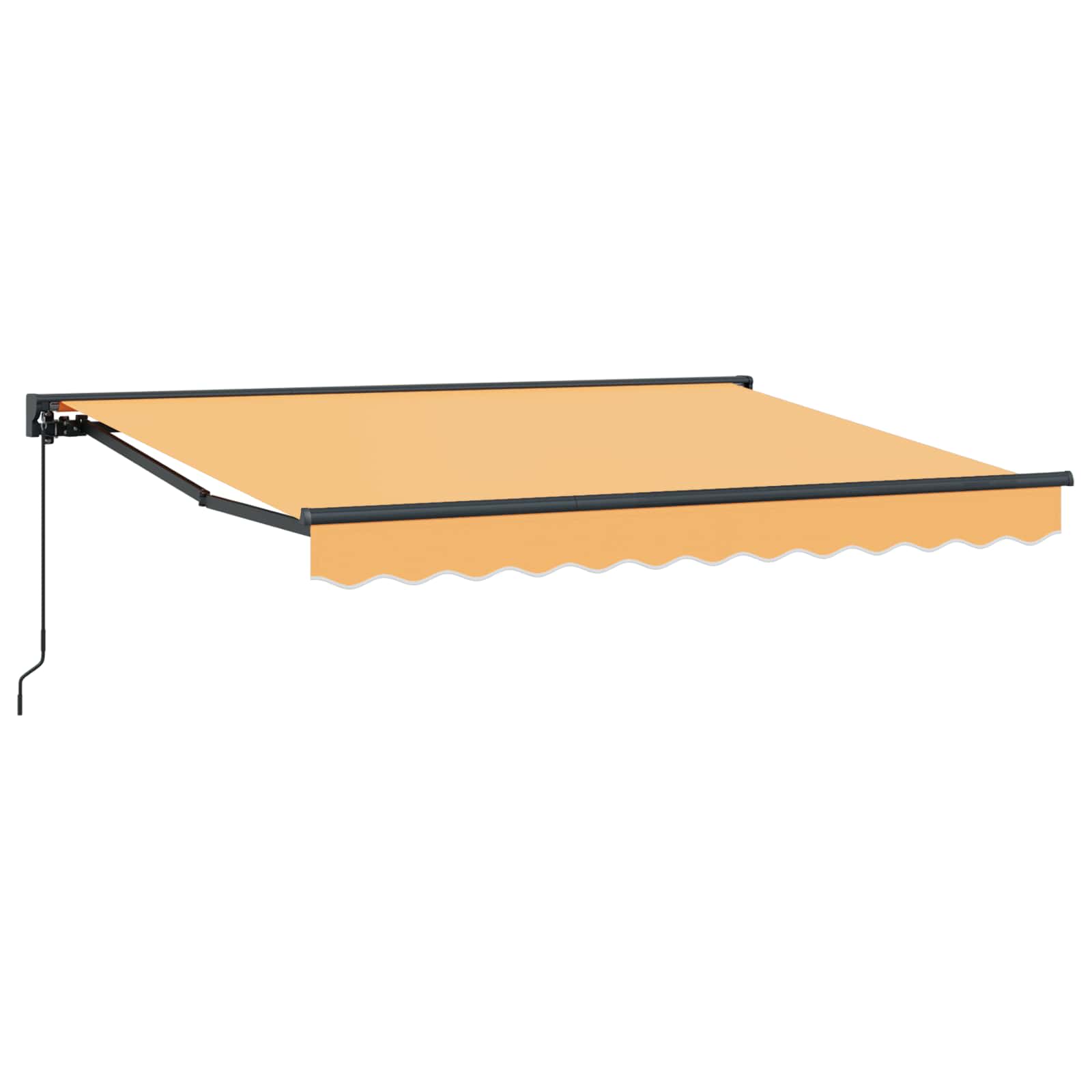 Ručno sklopiva tenda Pijesak 5 × 3,5 m Poliester i aluminij