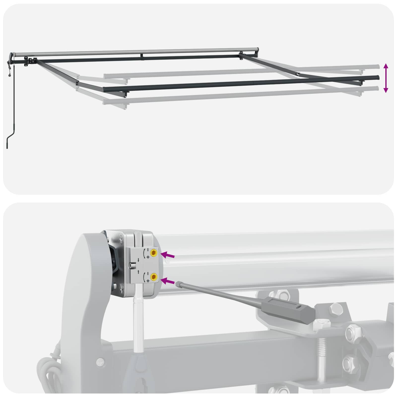 Povlačivi tende Pijesak 600 × 300 cm Tkanina i Aluminij