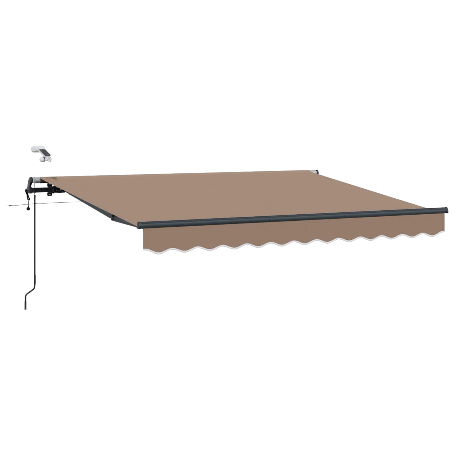 Povlačivi tende Sivosmeđa 600 × 300 cm Poliester