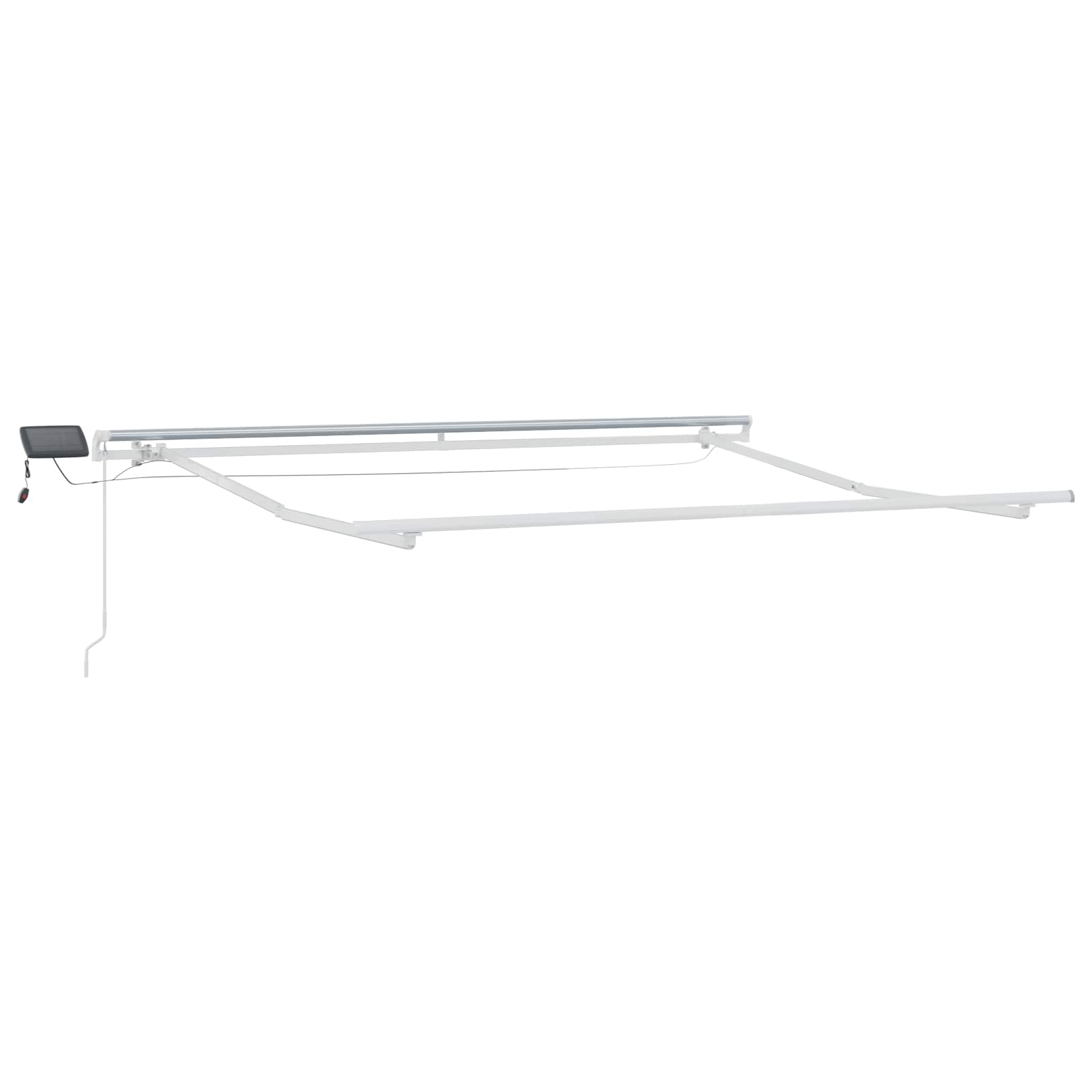 Povlačivi tende Sivosmeđa 600 × 350 cm Tkanina i Aluminij