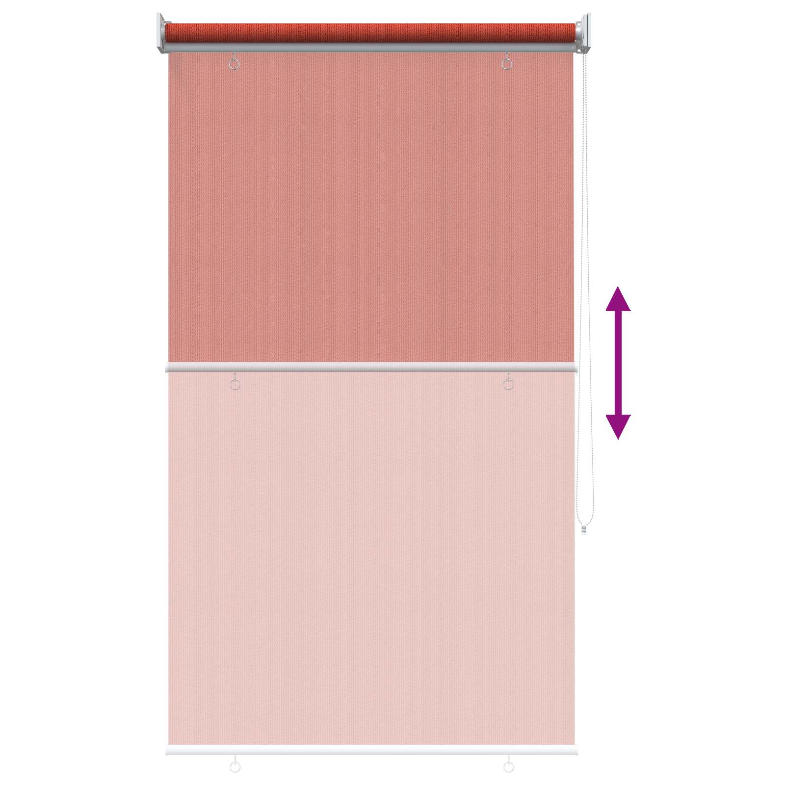 Vanjska roleta 90% blokada UV zraka Terrakota 60 x 140 cm HDPE