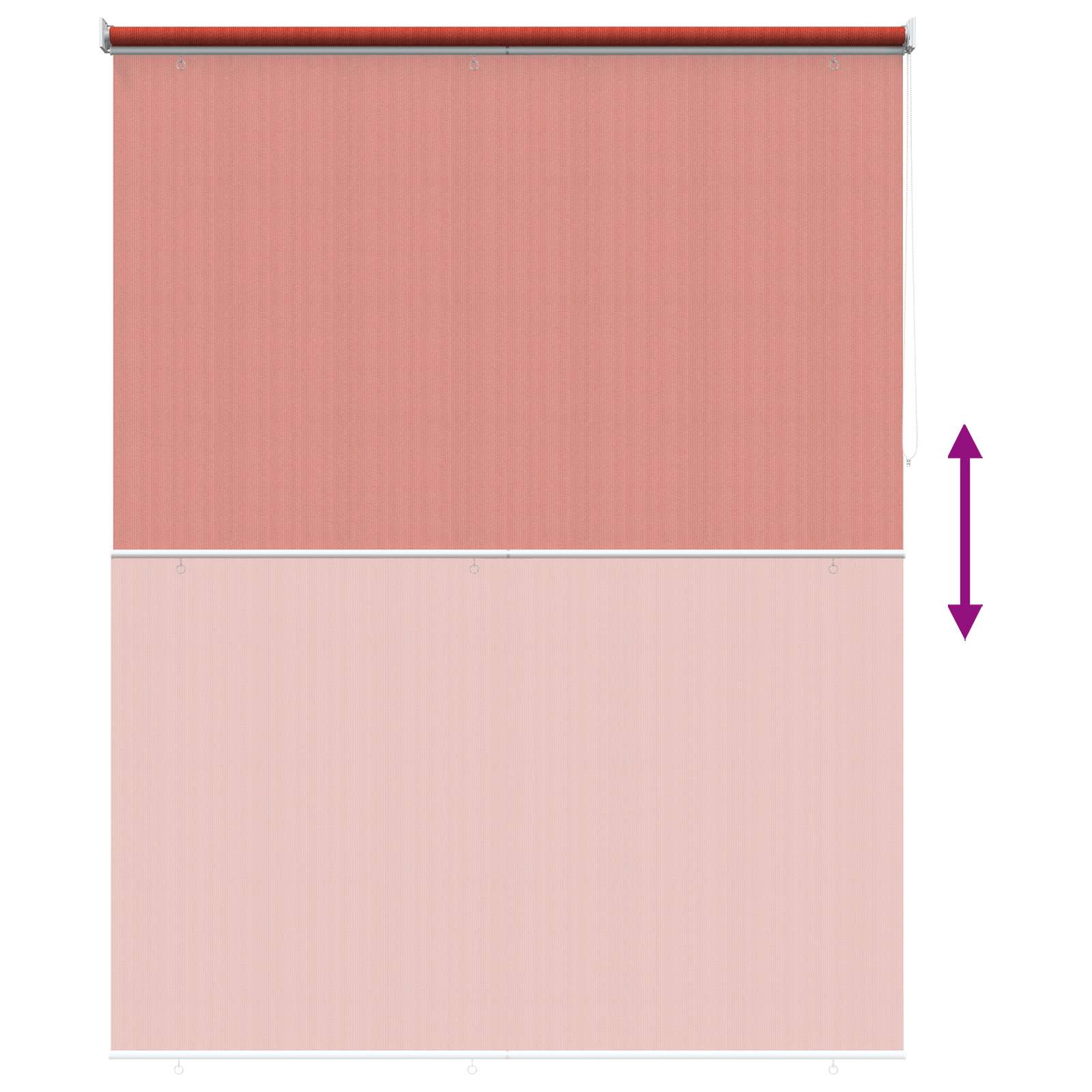 Vanjska roleta 90% blokada UV zraka Terrakota 180 x 230 cm HDPE