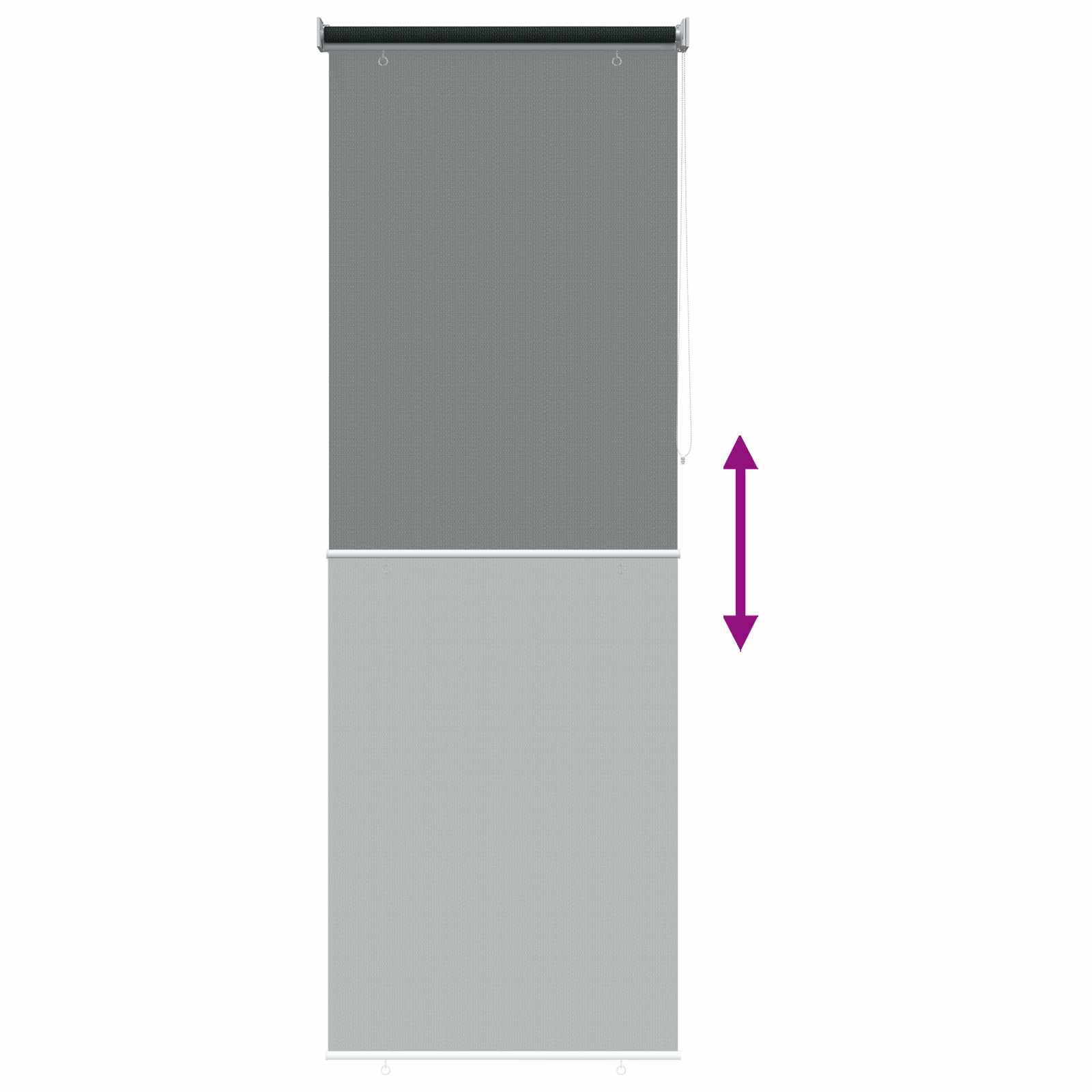 Vanjska roleta 90% blokada UV zraka Tamnozelena 80 x 230 cm