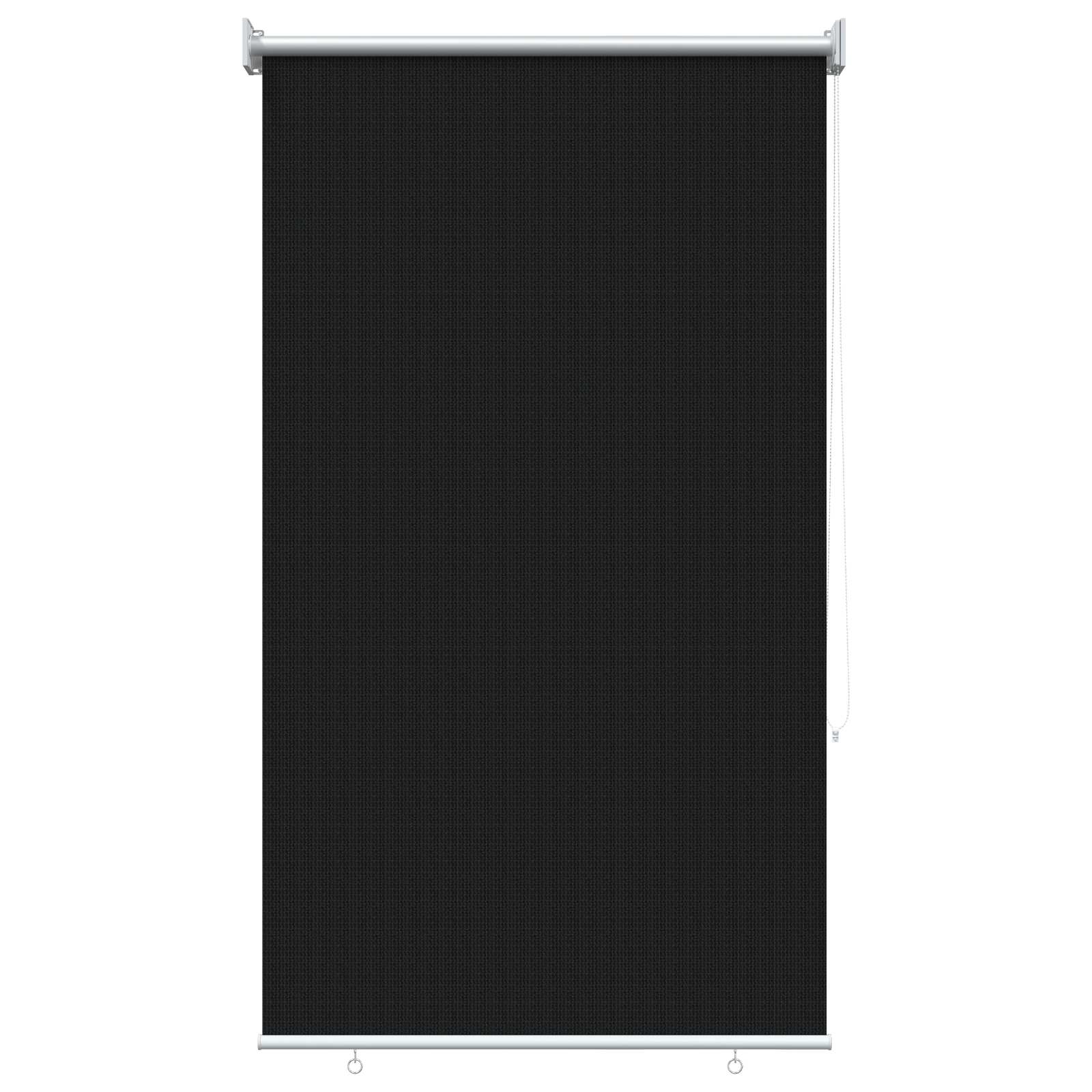 Vanjska roleta 90% blokada UV zraka Crna 80 x 140 cm HDPE