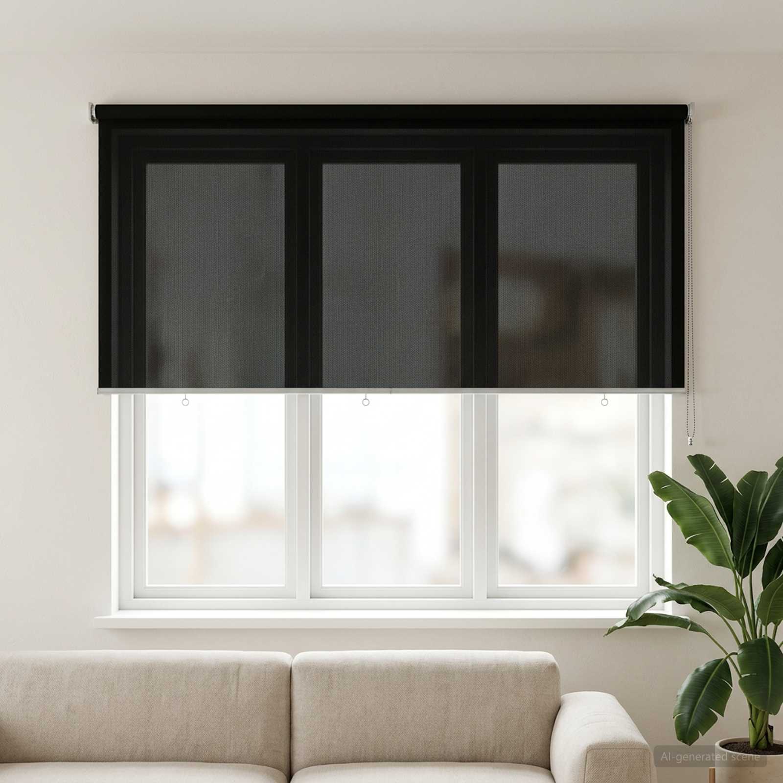 Vanjska roleta 90% blokada UV zraka Crna 200 x 140 cm HDPE