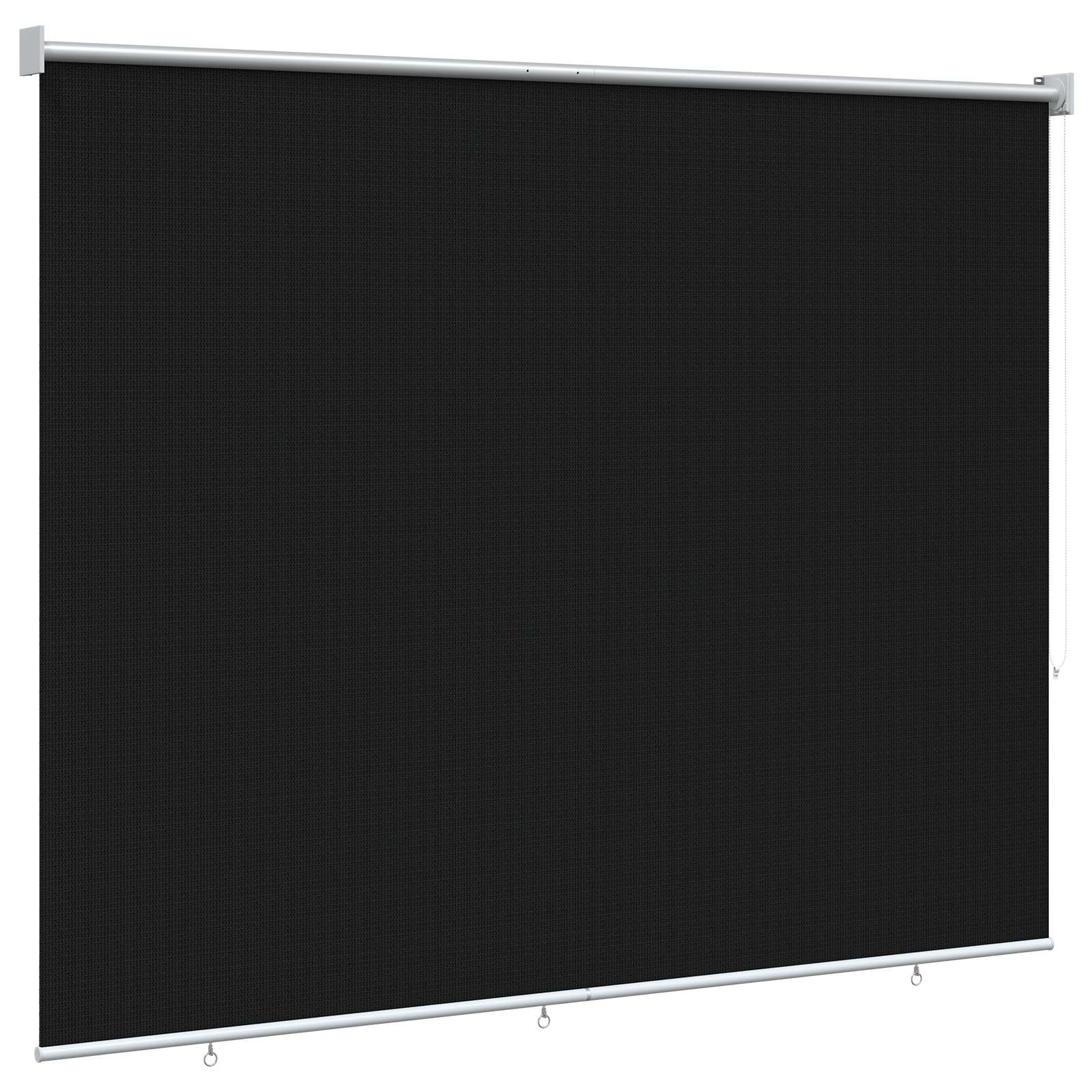 Vanjska roleta 90% blokada UV zraka Crna 200 x 140 cm HDPE