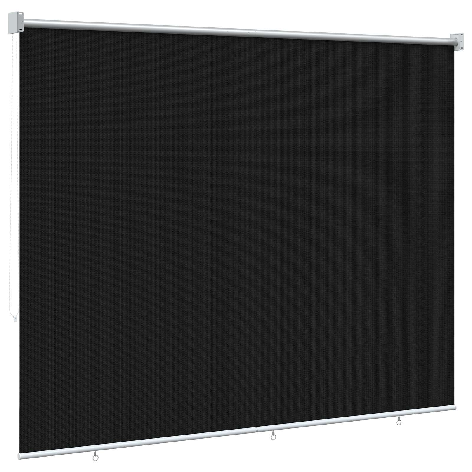 Vanjska roleta 90% blokada UV zraka Crna 200 x 140 cm HDPE