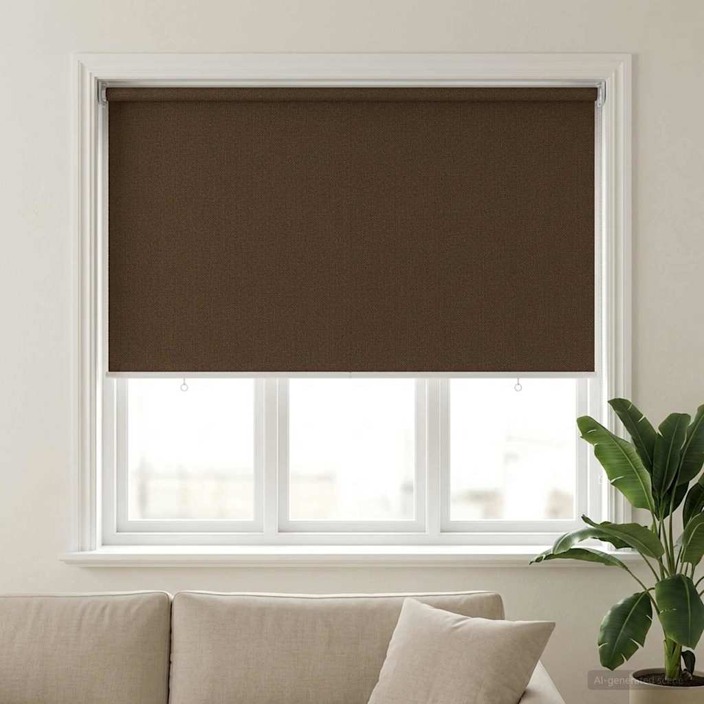 Vanjska roleta 90% blokada UV zraka Smeđa 140 x 140 cm HDPE