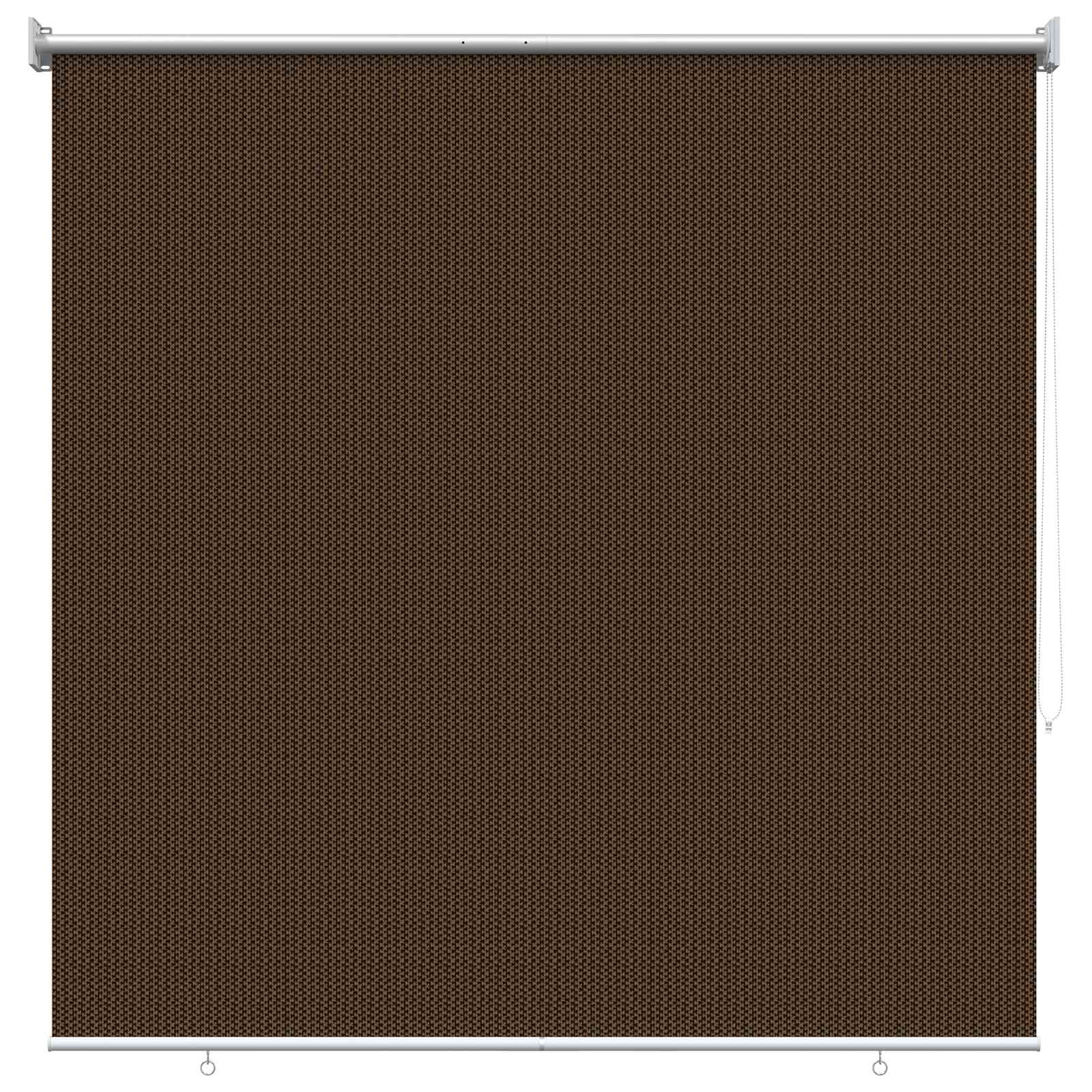 Vanjska roleta 90% blokada UV zraka Smeđa 140 x 140 cm HDPE