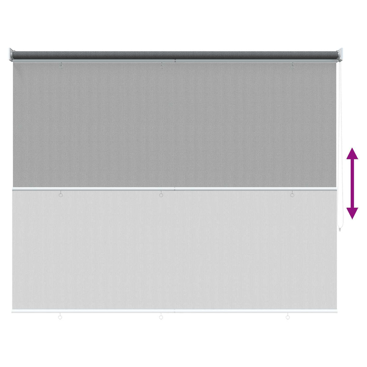 Vanjska roleta 90% blokada UV zraka Svjetlosiva 220 x 140 cm
