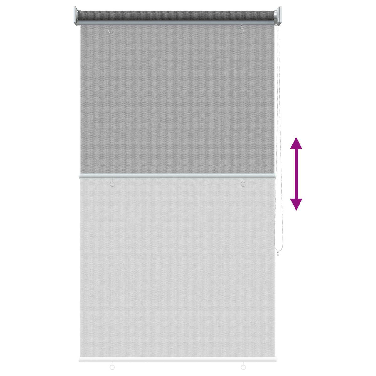 Vanjska roleta 90% blokada UV zraka Svjetlosiva 60 x 230 cm