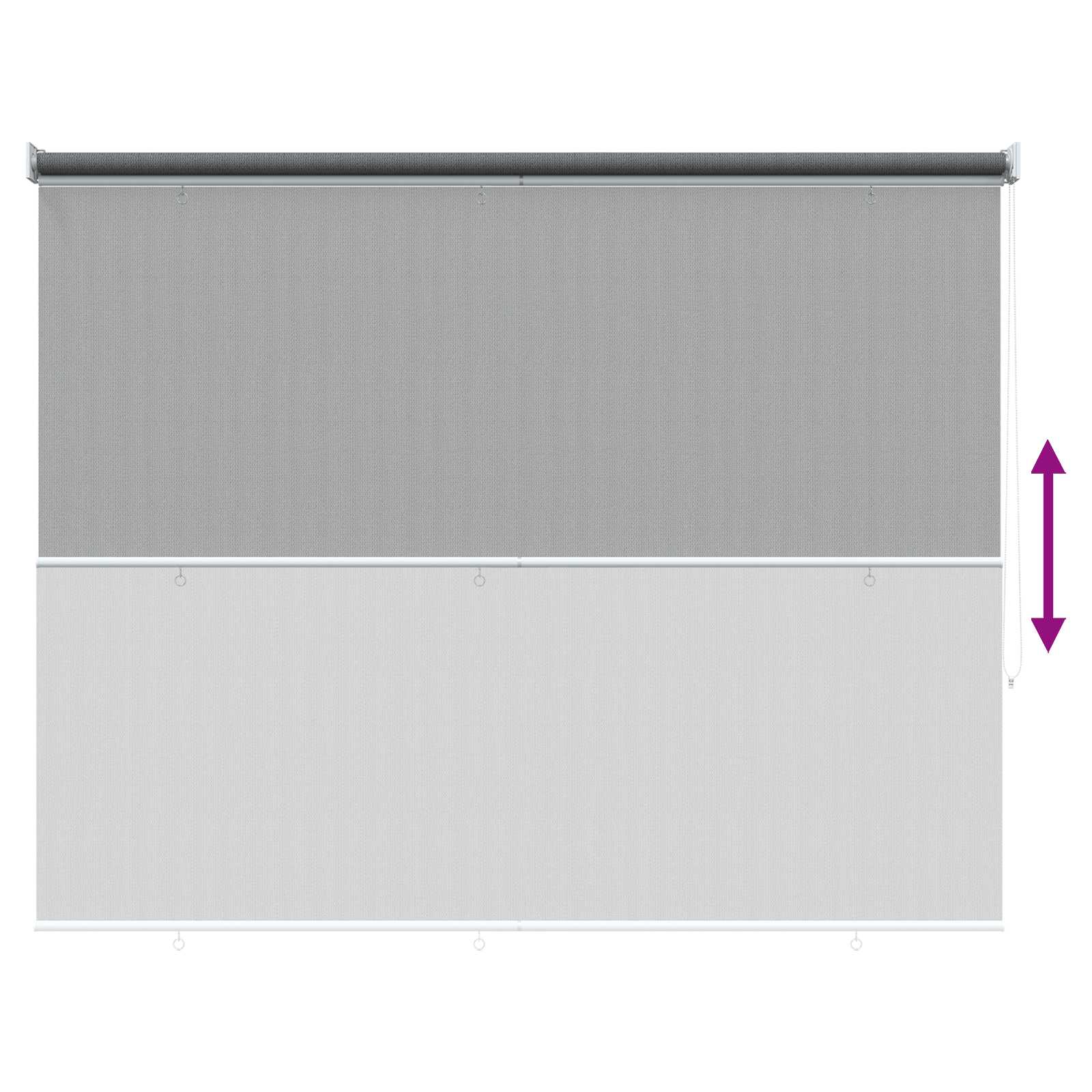Vanjska roleta 90% blokada UV zraka Svjetlosiva 140 x 230 cm