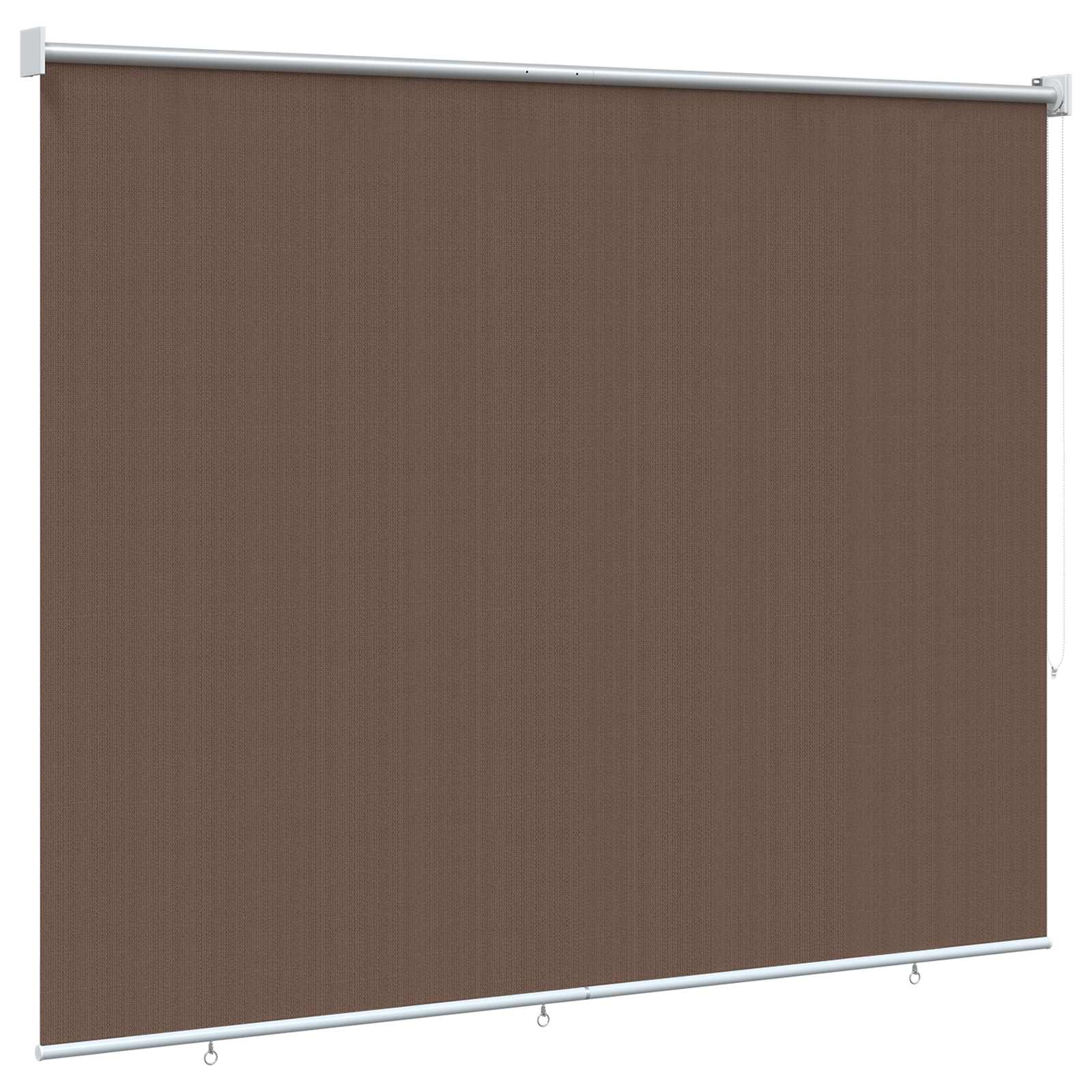 Vanjska roleta 90% blokada UV zraka Sivosmeđa 120 x 140 cm HDPE