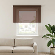 Vanjska roleta 90% blokada UV zraka Sivosmeđa 240 x 140 cm HDPE