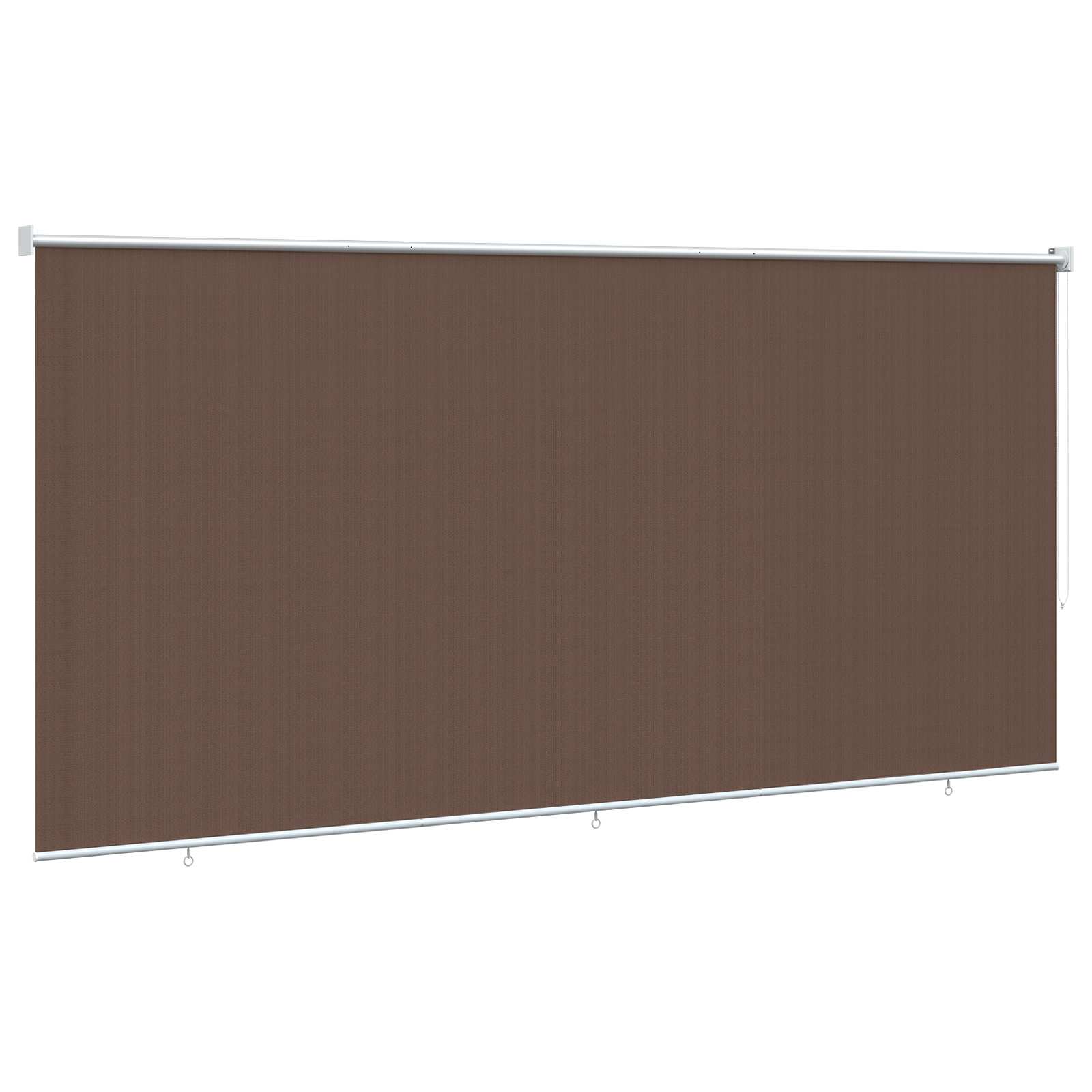 Vanjska roleta 90% blokada UV zraka Sivosmeđa 400 x 230 cm HDPE