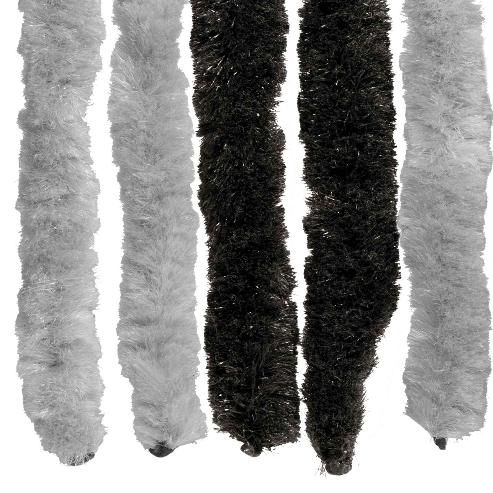 Zavjesa protiv insekata Chenille Siva i crna 56 x 200 cm