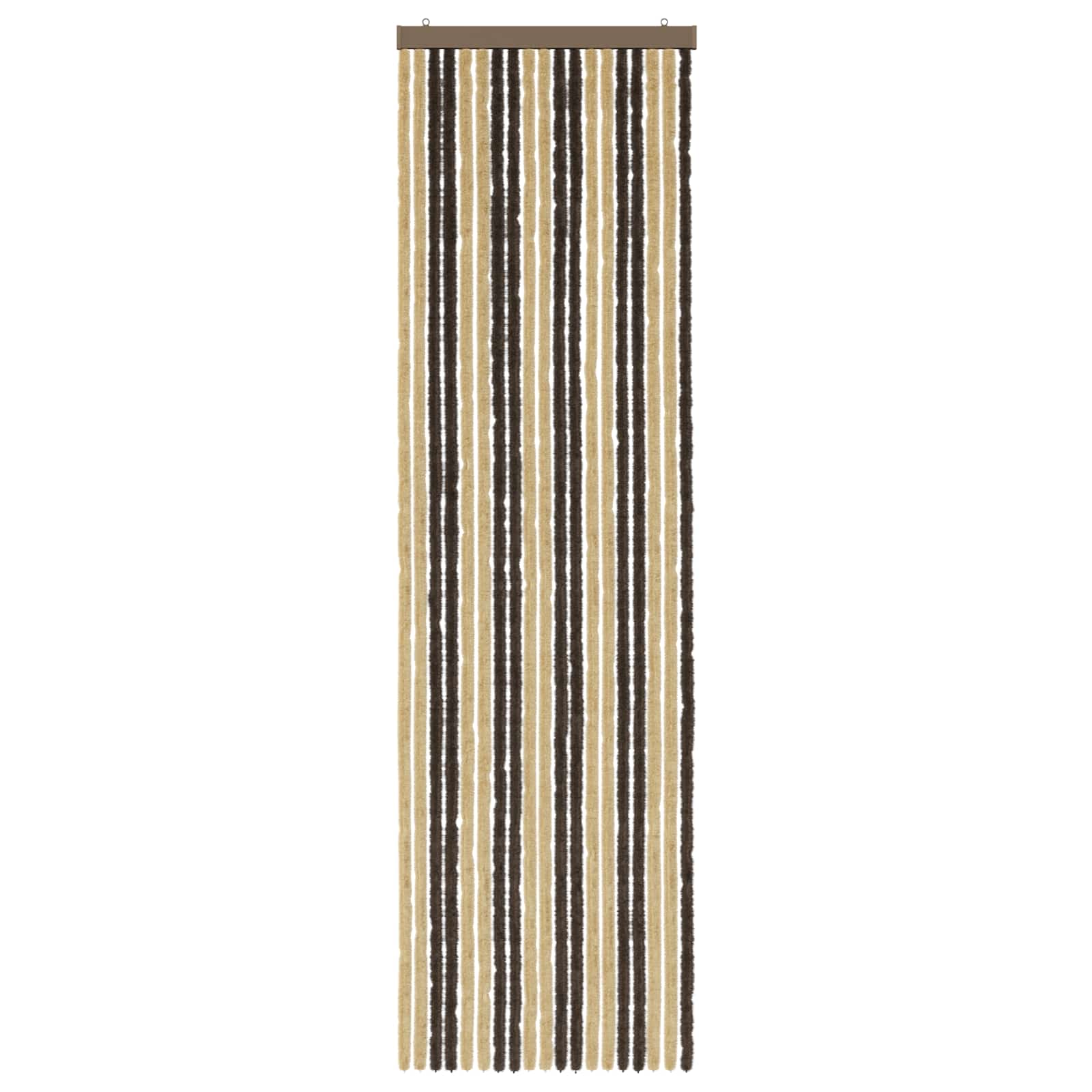 Zavjesa protiv insekata Chenille Tamno smeđa i bež 56 x 200 cm