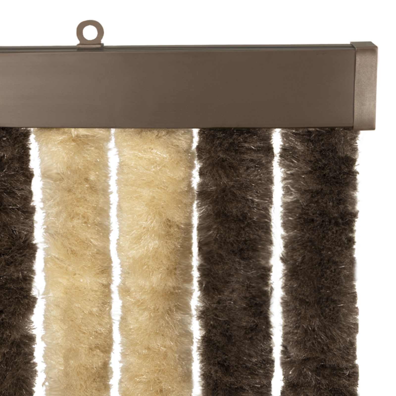 Zavjesa protiv insekata Chenille Tamno smeđa i bež 100 x 200 cm