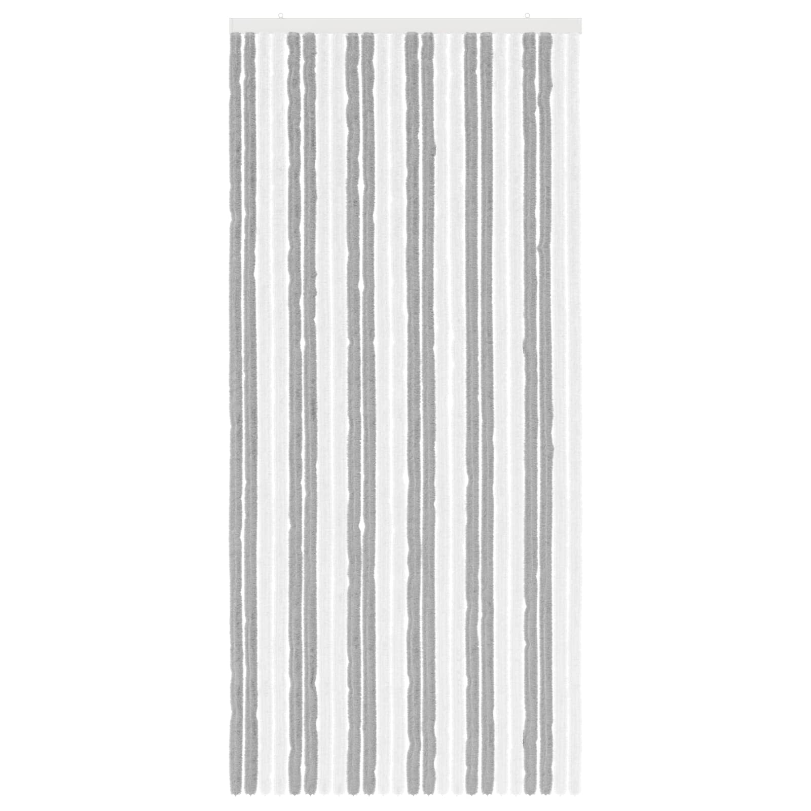 Zavjesa protiv insekata Chenille Siva i bijela 100 x 220 cm