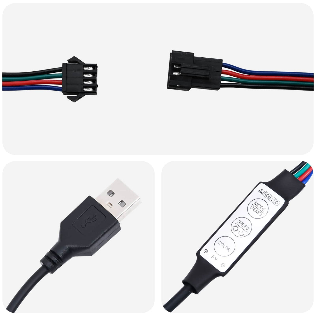 LED traka 110 cm Šareni PVC