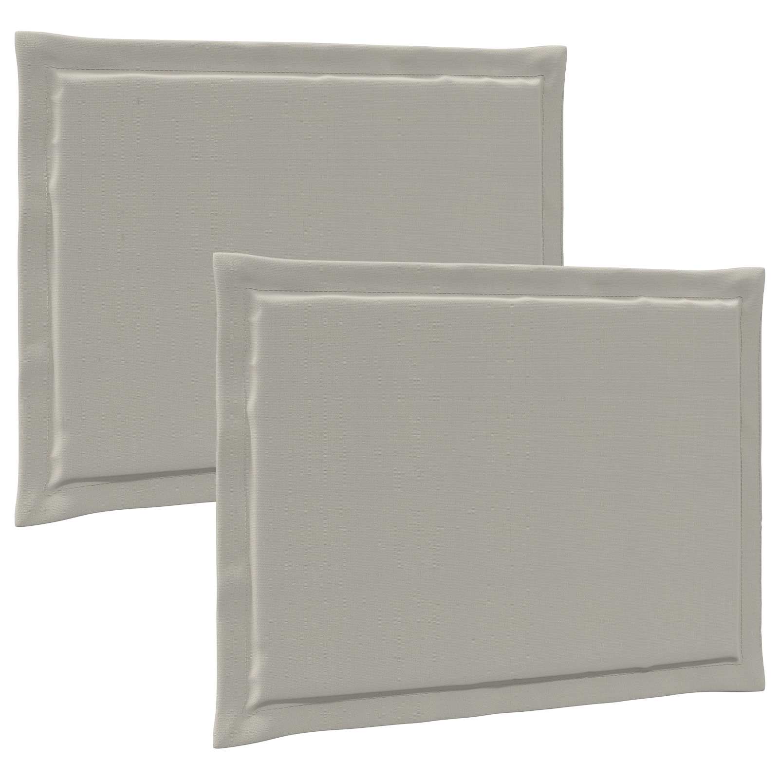 Jastučići za sjedenje 2 pcs Svjetlosiva 47 x 36 x 2 cm