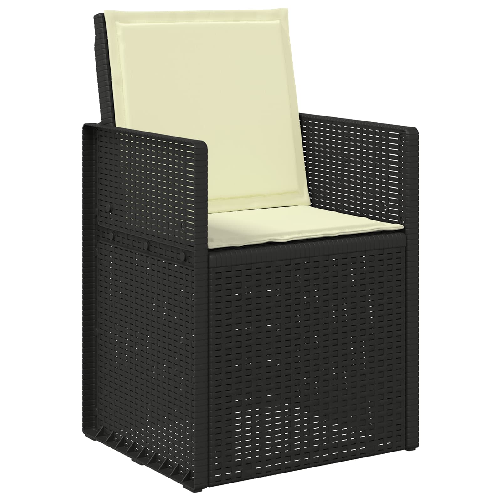 Jastučići za sjedenje i leđa 4 pcs Krem 47 x 45 x 2 cm