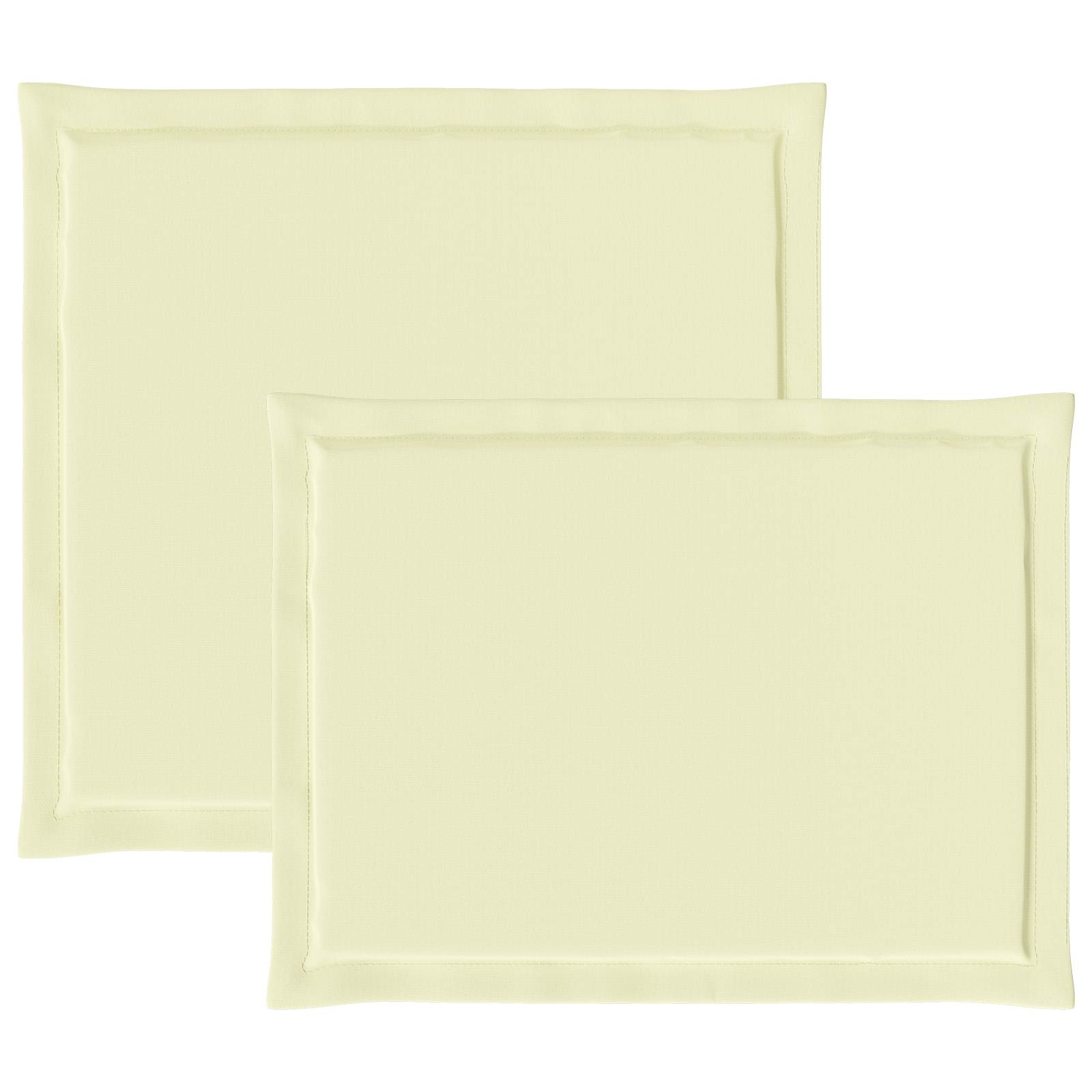 Jastučići za sjedenje i leđa 4 pcs Krem 47 x 45 x 2 cm