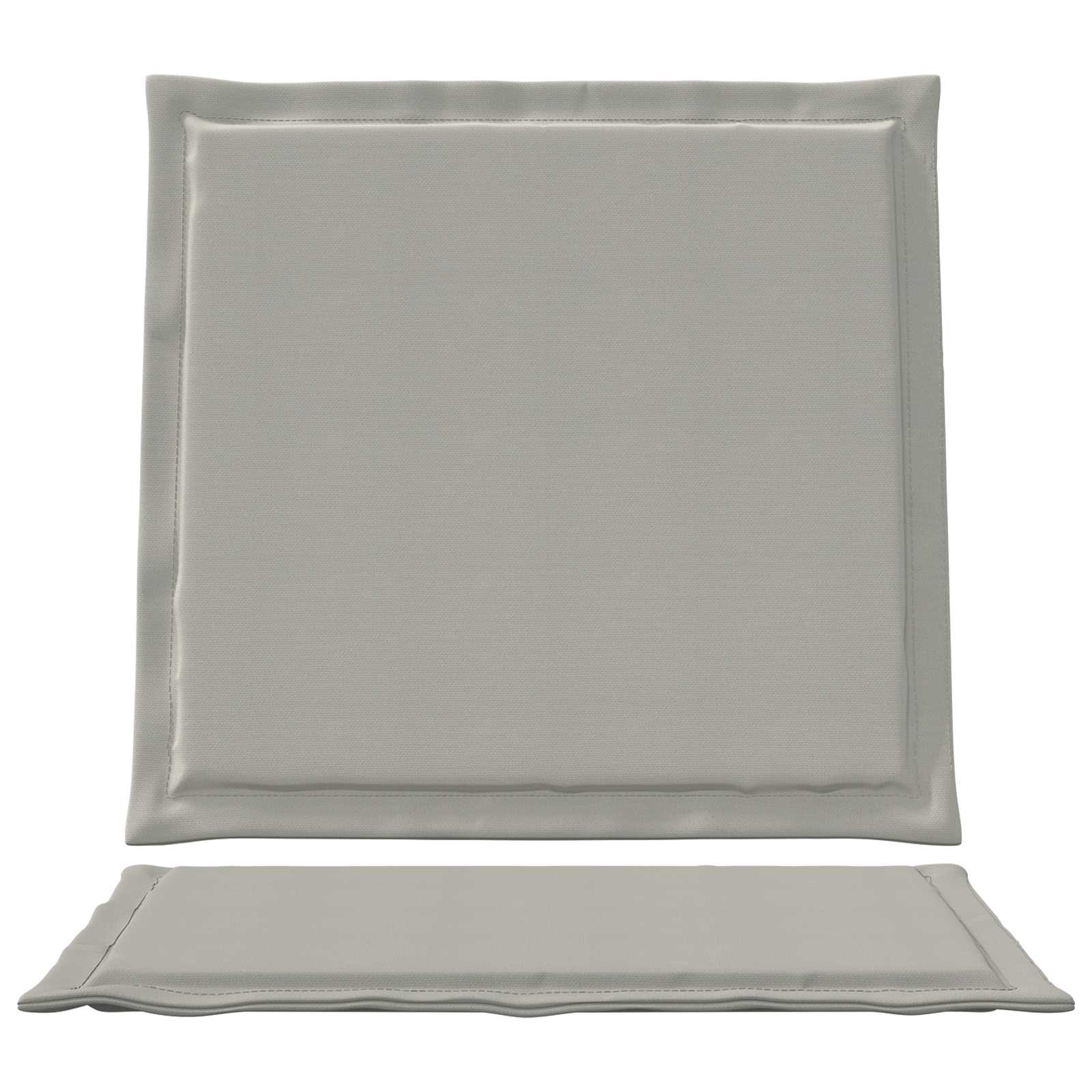 Jastučići za sjedenje i leđa 4 pcs Svjetlosiva 47 x 45 x 2 cm