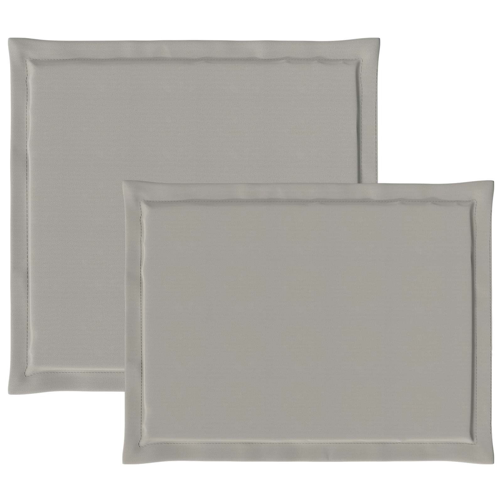 Jastučići za sjedenje i leđa 4 pcs Svjetlosiva 47 x 45 x 2 cm
