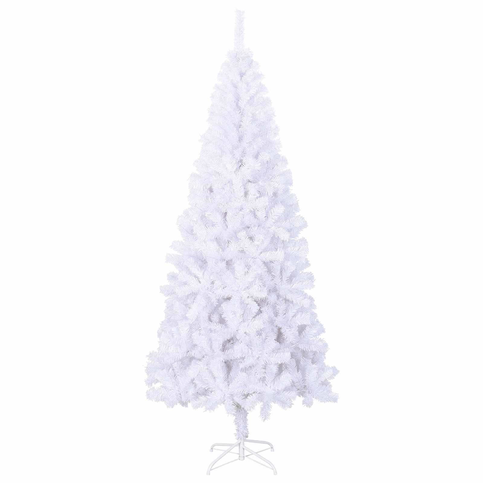 Umjetno božićno drvce s stalakom Bijelo 240 cm PVC i čelik