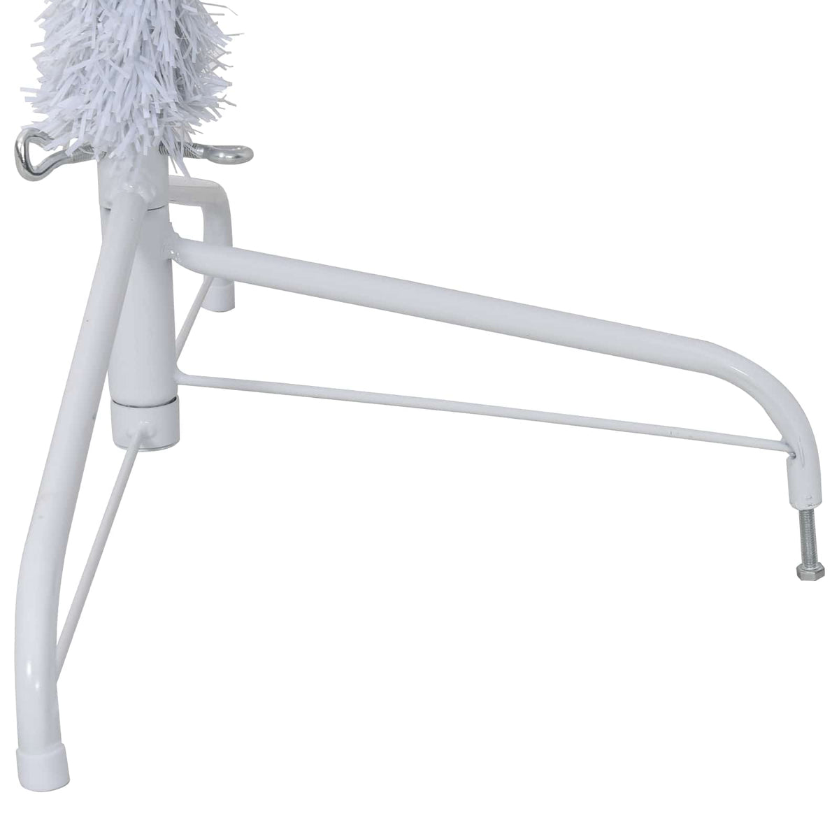 Umjetno božićno drvce s stalakom Bijelo 180 cm PVC i čelik