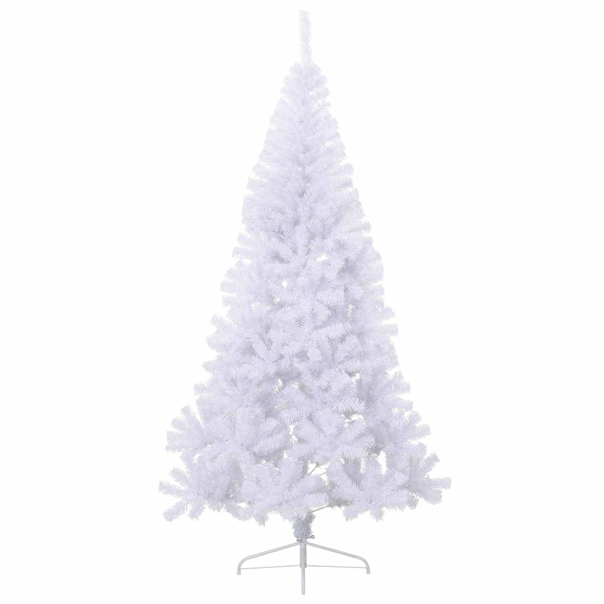 Umjetno božićno drvce s stalakom Bijelo 180 cm PVC i čelik