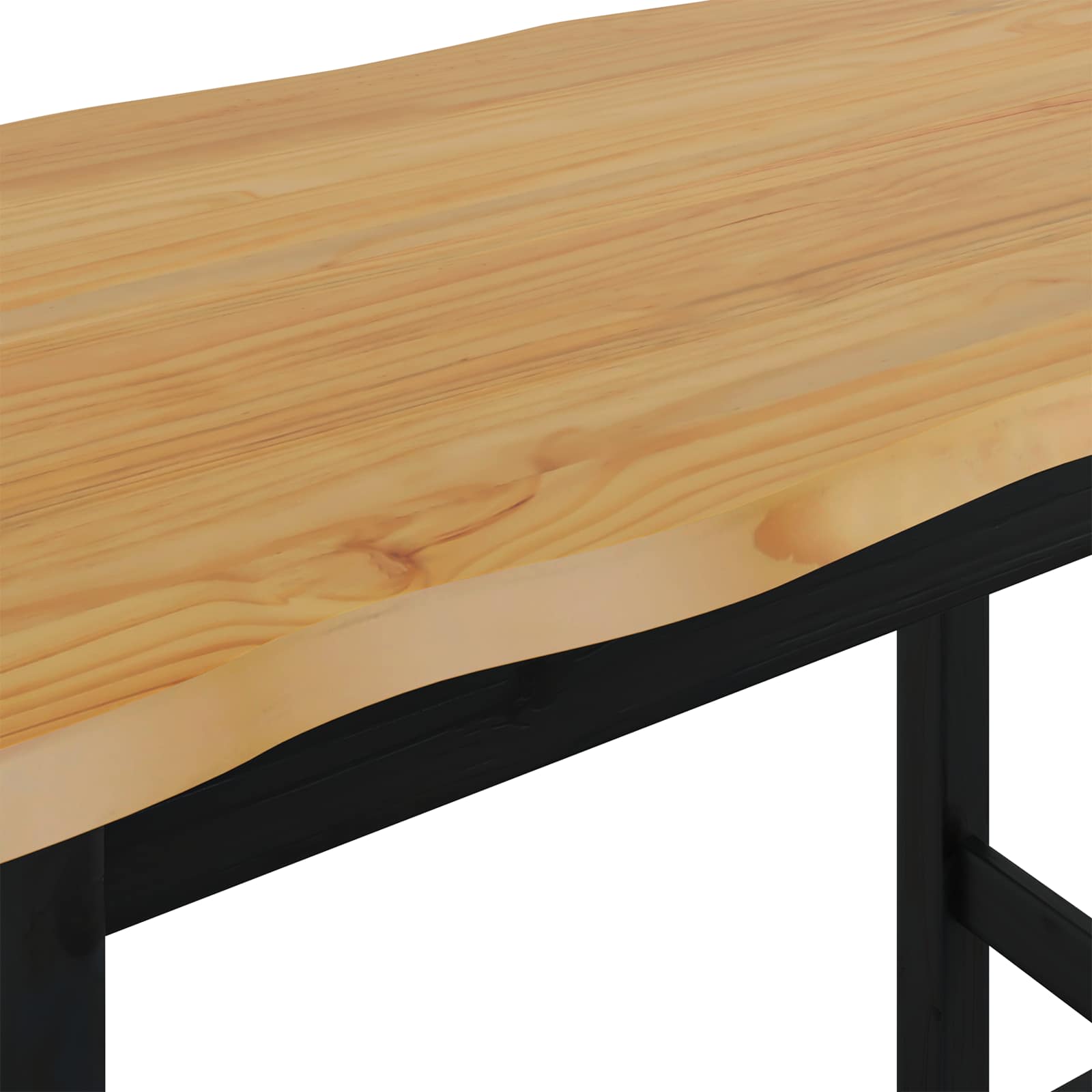 Visoki Bar Sto EKAI Crna 112 x 70 x 91 cm Masivna borovina