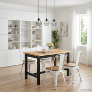 Visoki Bar Sto EKAI Crna 112 x 70 x 91 cm Masivna borovina