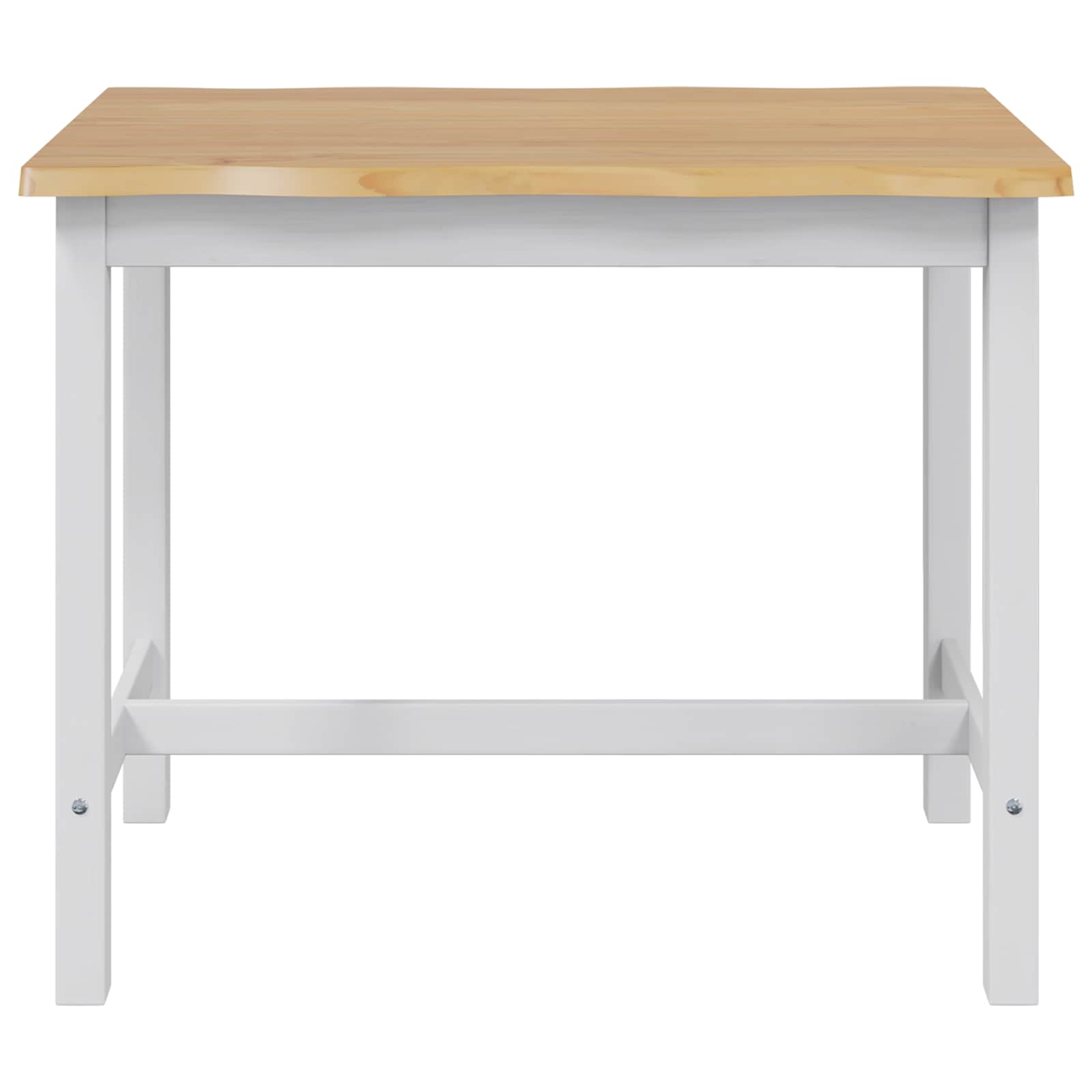 Visoki Bar Sto EKAI Bijela 112 x 70 x 91 cm Masivna borovina