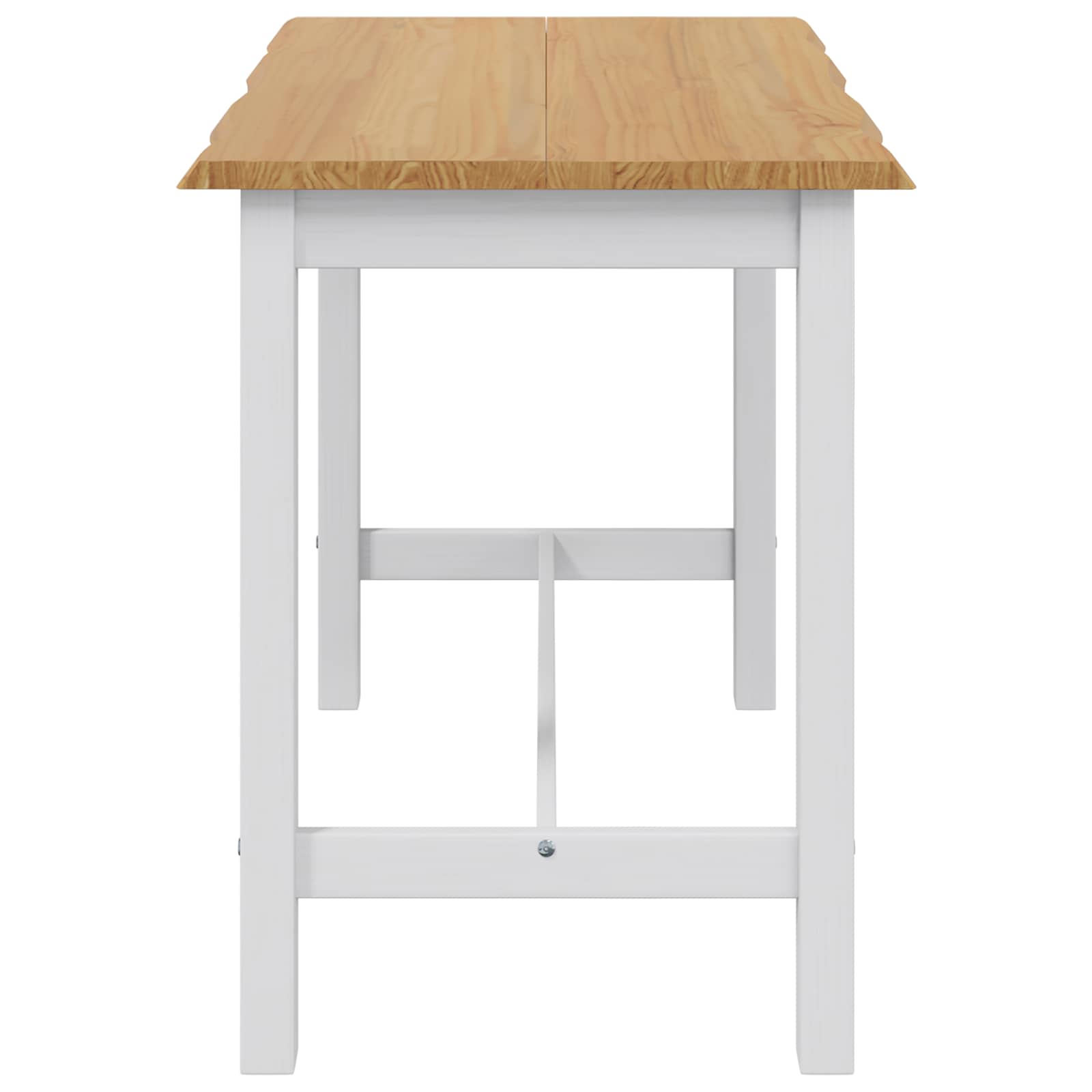 Visoki Bar Sto EKAI Bijela 112 x 70 x 91 cm Masivna borovina