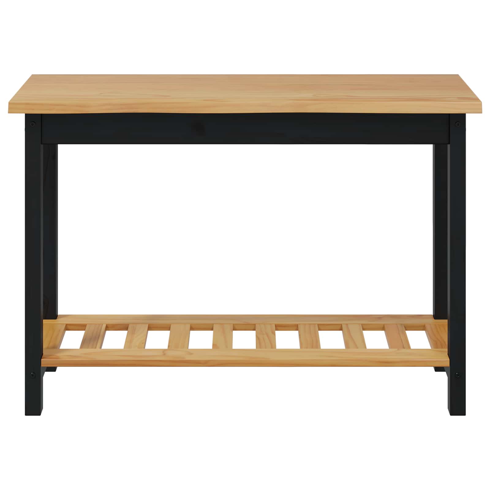 Konzolna stolica EKAI Crna 112 x 35 x 76 cm Masivna borovina