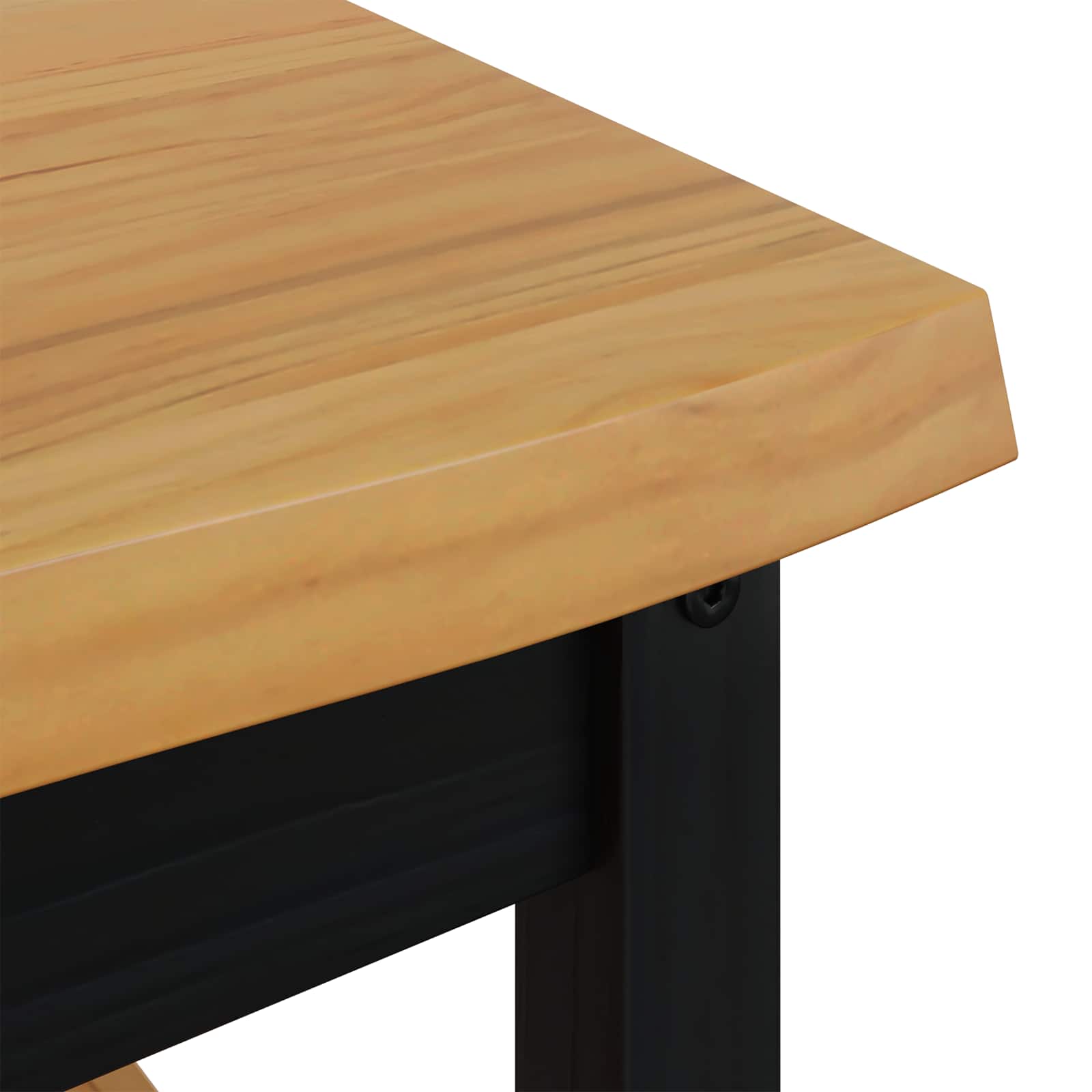 Kava Stol EKAI Crna 100 x 60 x 45,5 cm Masivna borovina