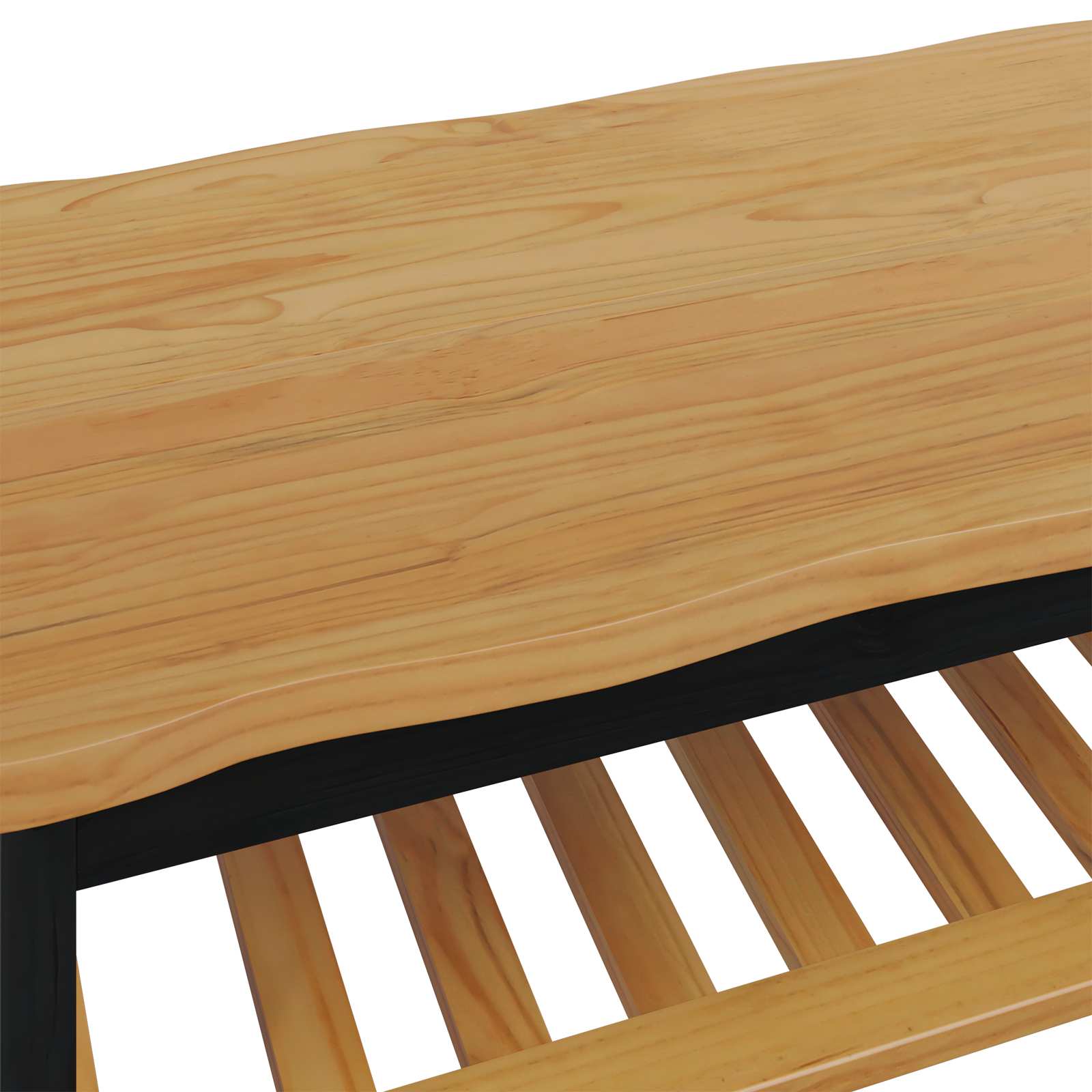 Kava Stol EKAI Crna 100 x 60 x 45,5 cm Masivna borovina