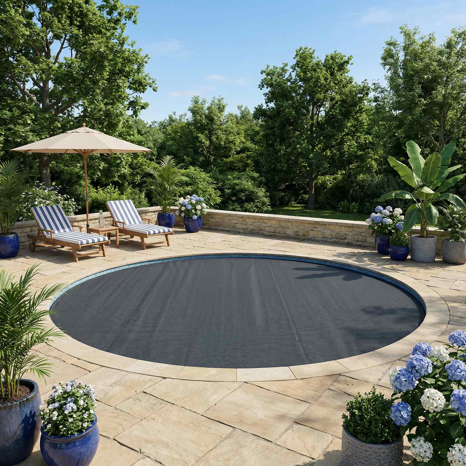 Solarna pokrivača za bazen ekstra teška Ø 527 cm 400 μm Kružni