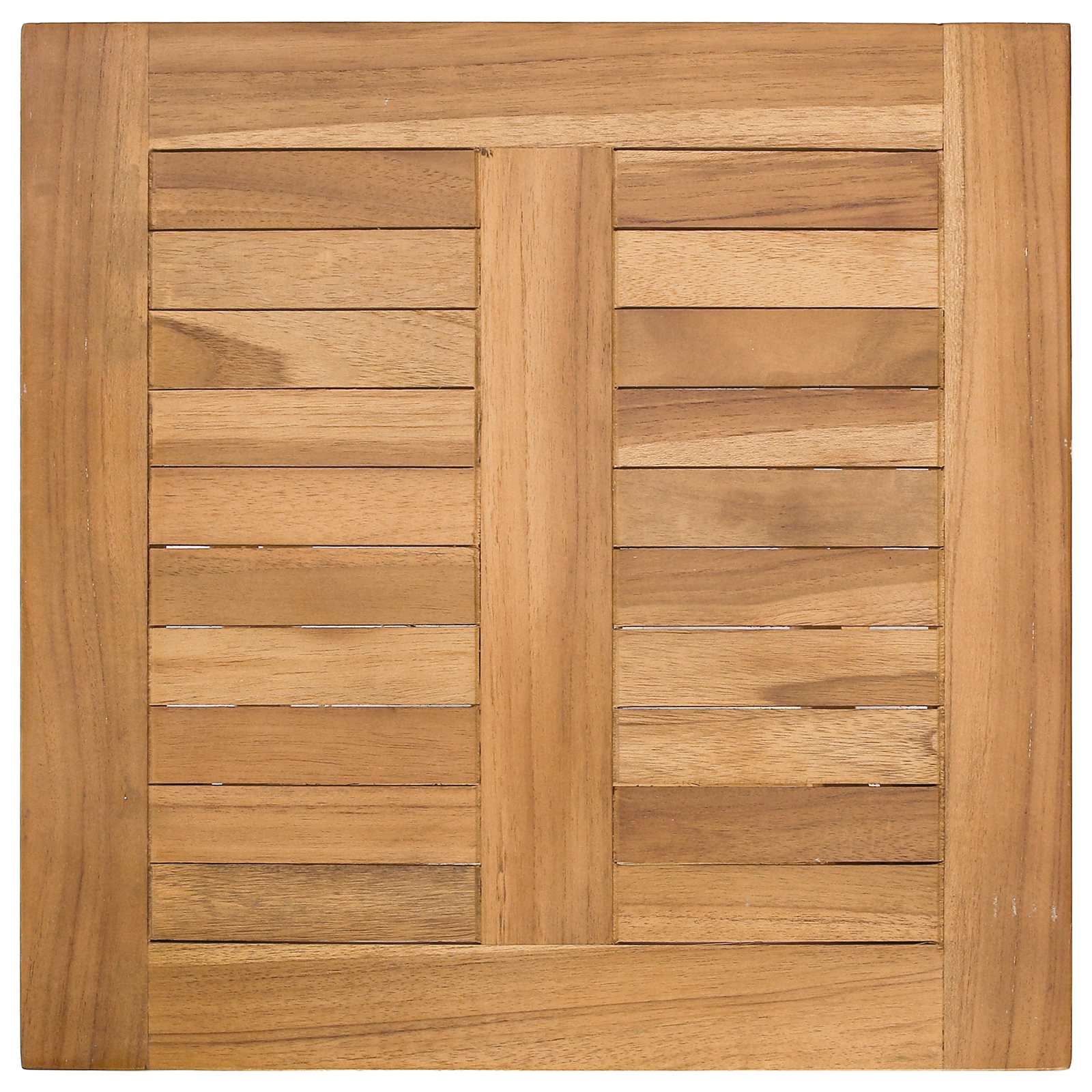 Sklopiva ležaljka s stolom 2 pcs Prirodna Čvrsto teak drvo