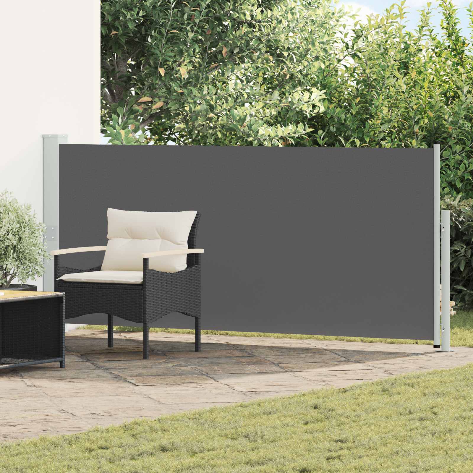 Retraktabilna bočna tende Antracit 300 x 120 cm Poliester