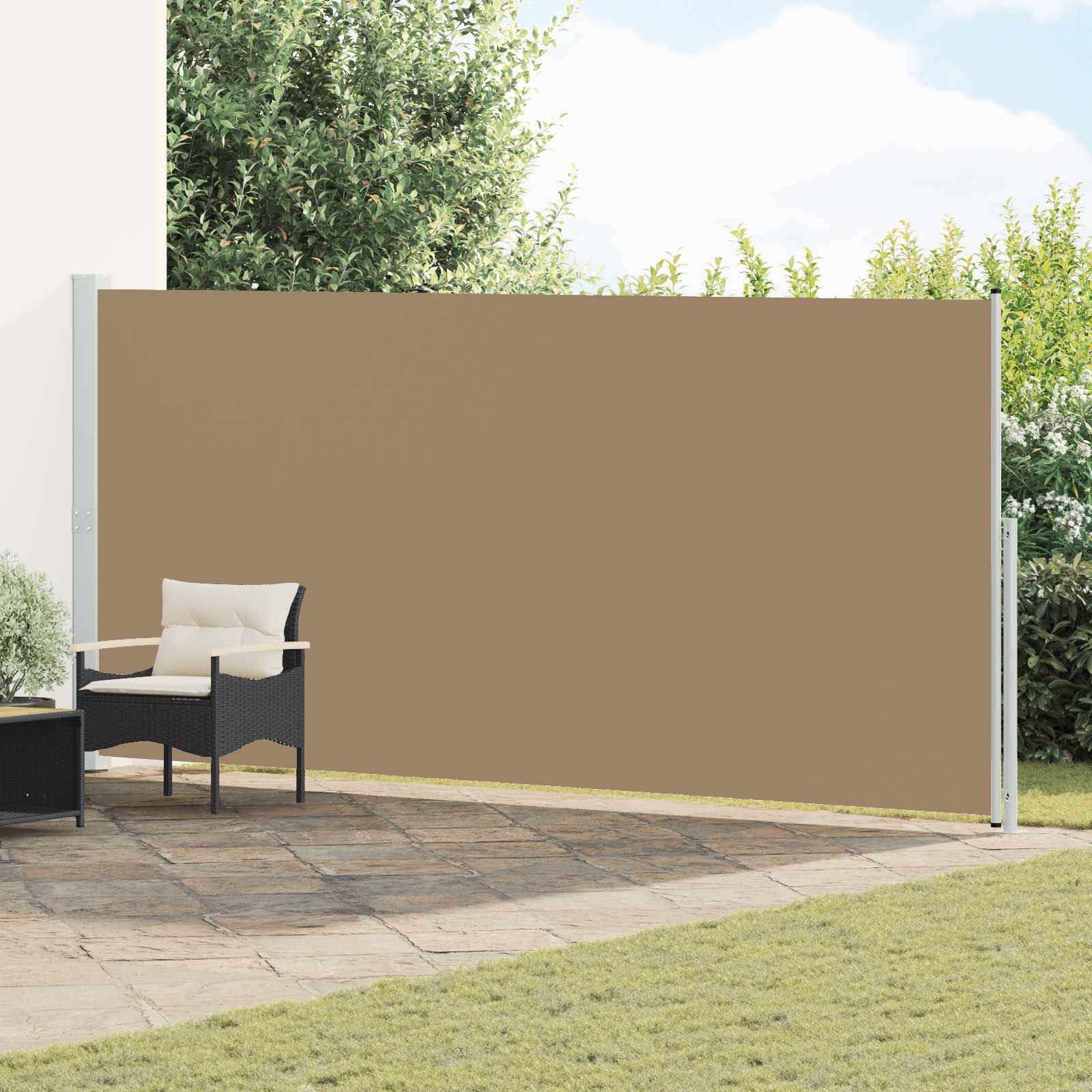 Retraktabilna bočna tende Sivosmeđa 300 x 220 cm Poliester