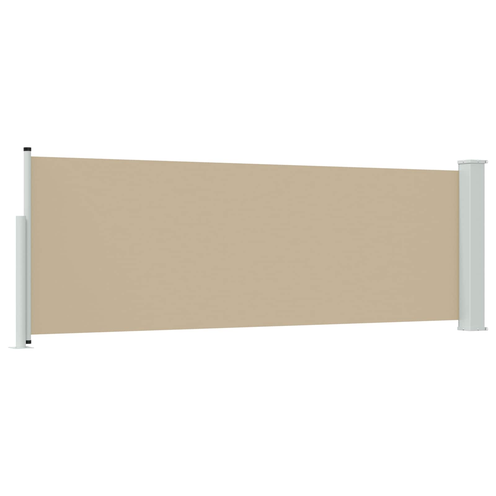 Retraktabilna bočna tende Bež 500 x 100 cm Poliester