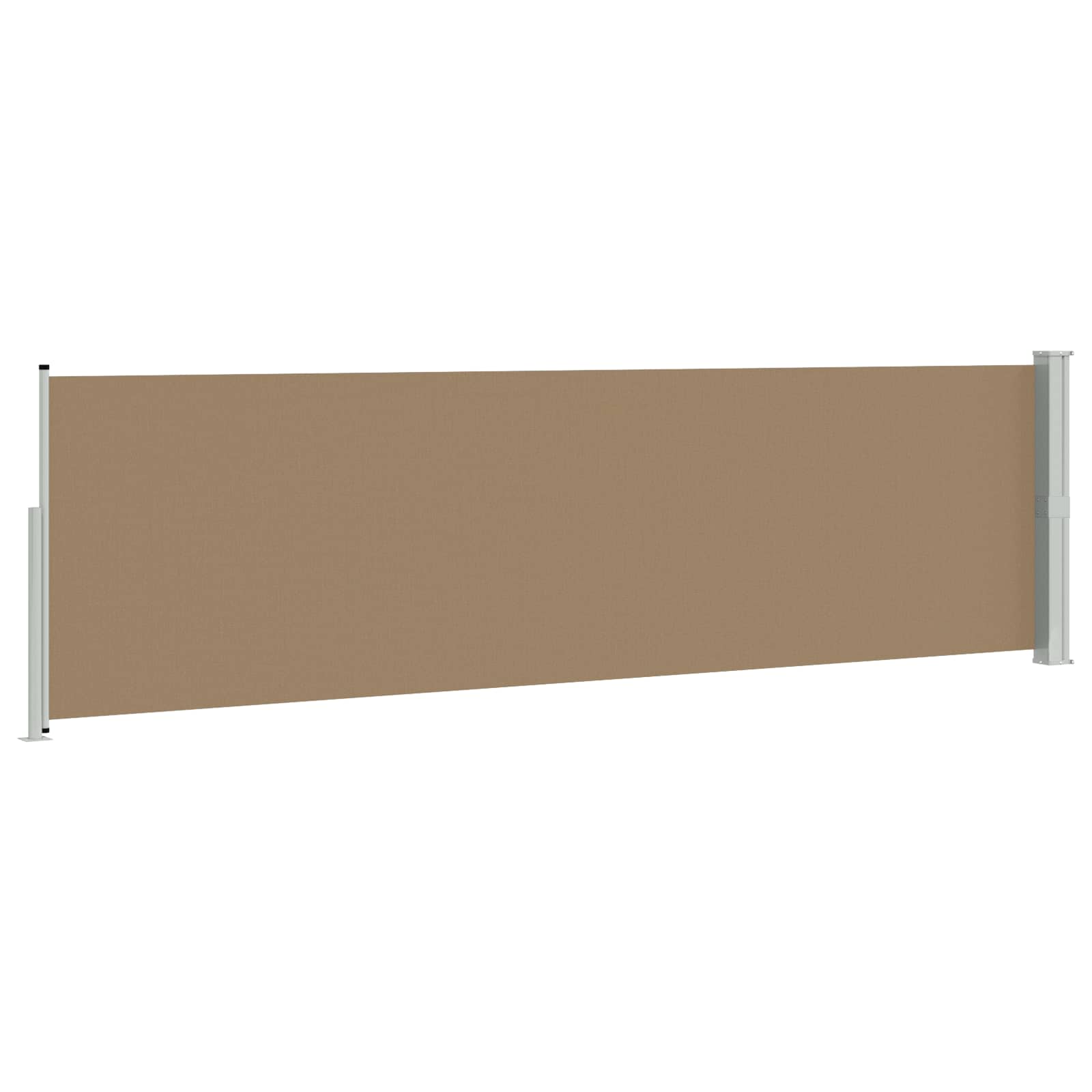 Retraktabilna bočna tende Sivosmeđa 500 x 117 cm Poliester