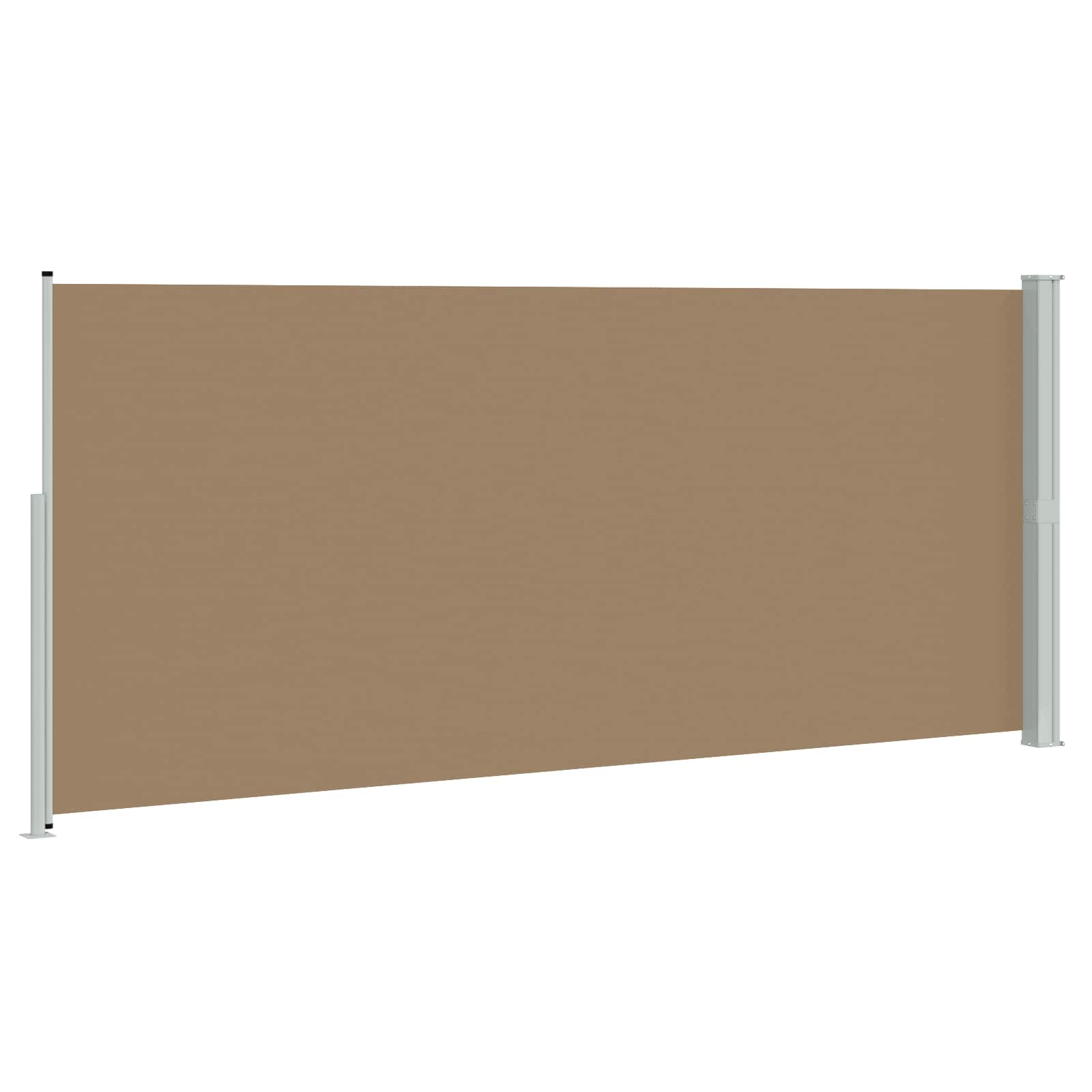 Retraktabilna bočna tende Sivosmeđa 600 x 200 cm Poliester